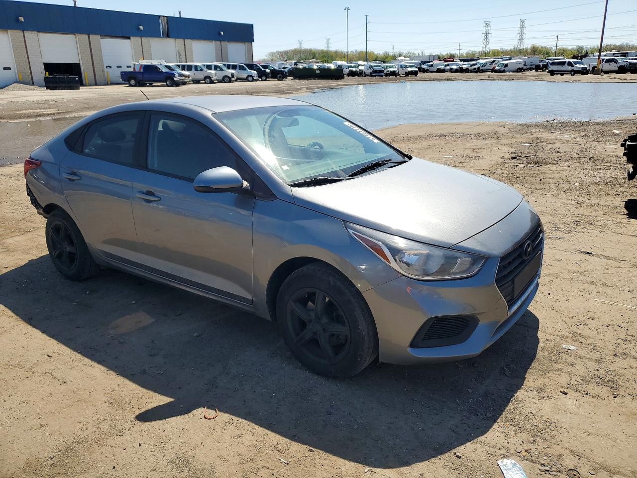 2019 Hyundai Accent Se Silver vin: 3KPC24A3XKE069604