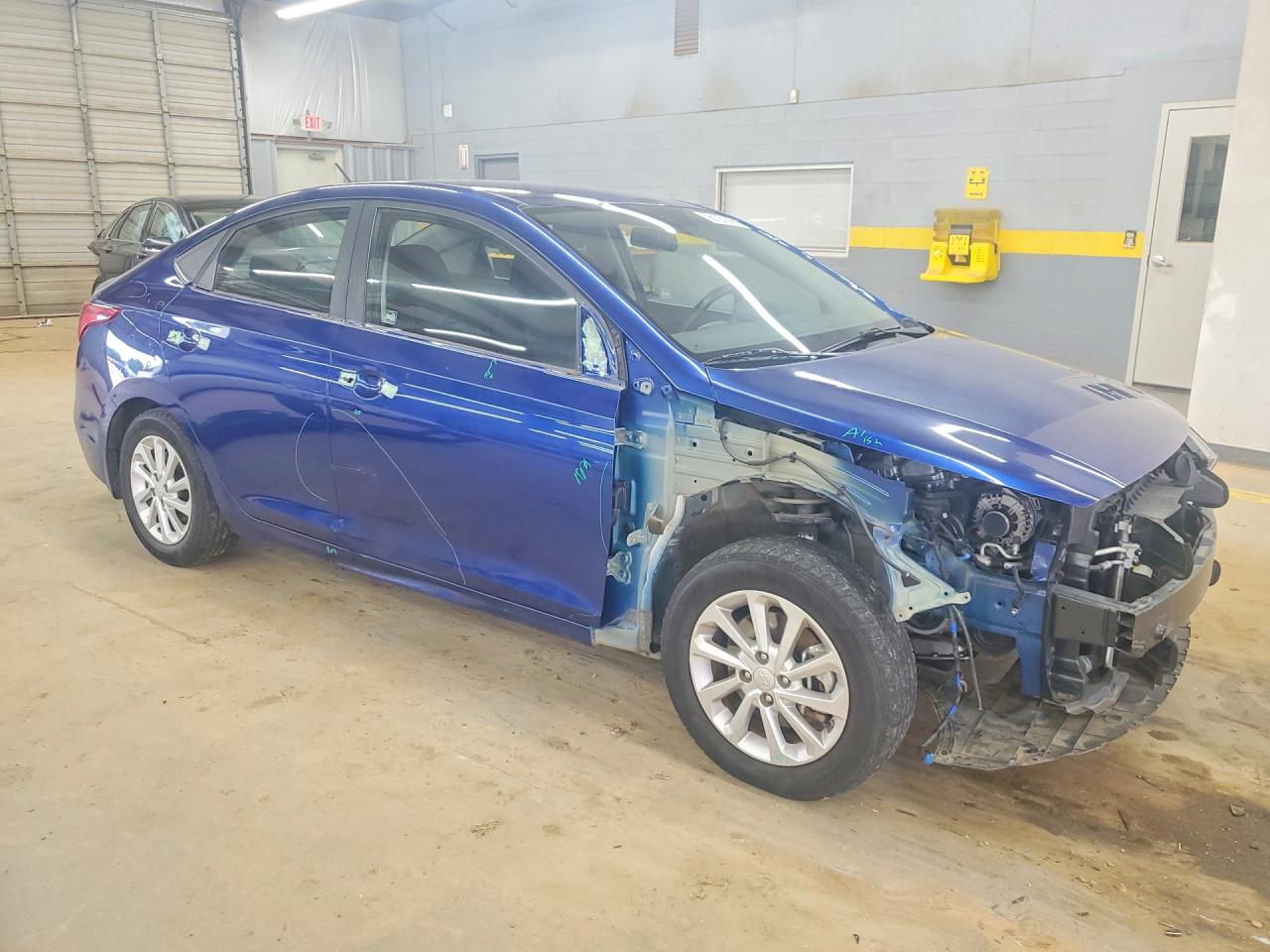 2019 Hyundai Accent Sel Blue vin: 3KPC24A3XKE073832