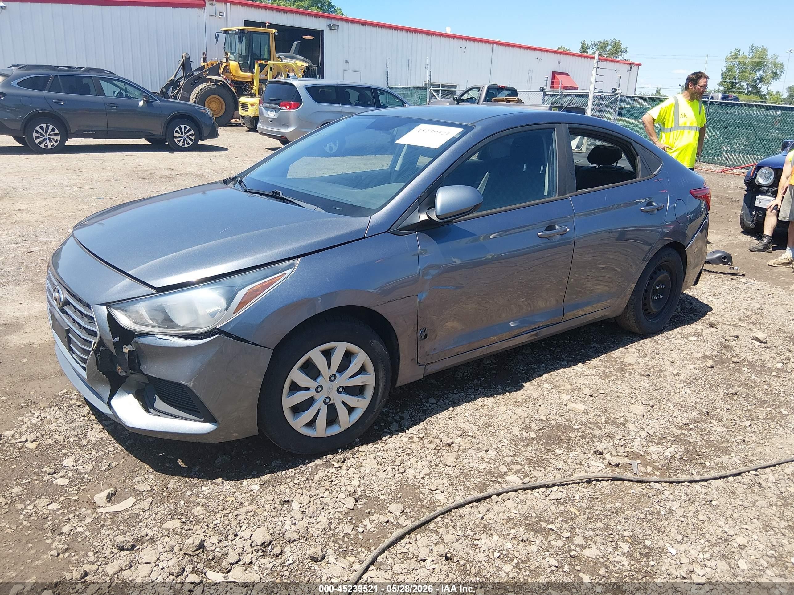 2020 Hyundai Accent Se Gray vin: 3KPC24A60LE099111