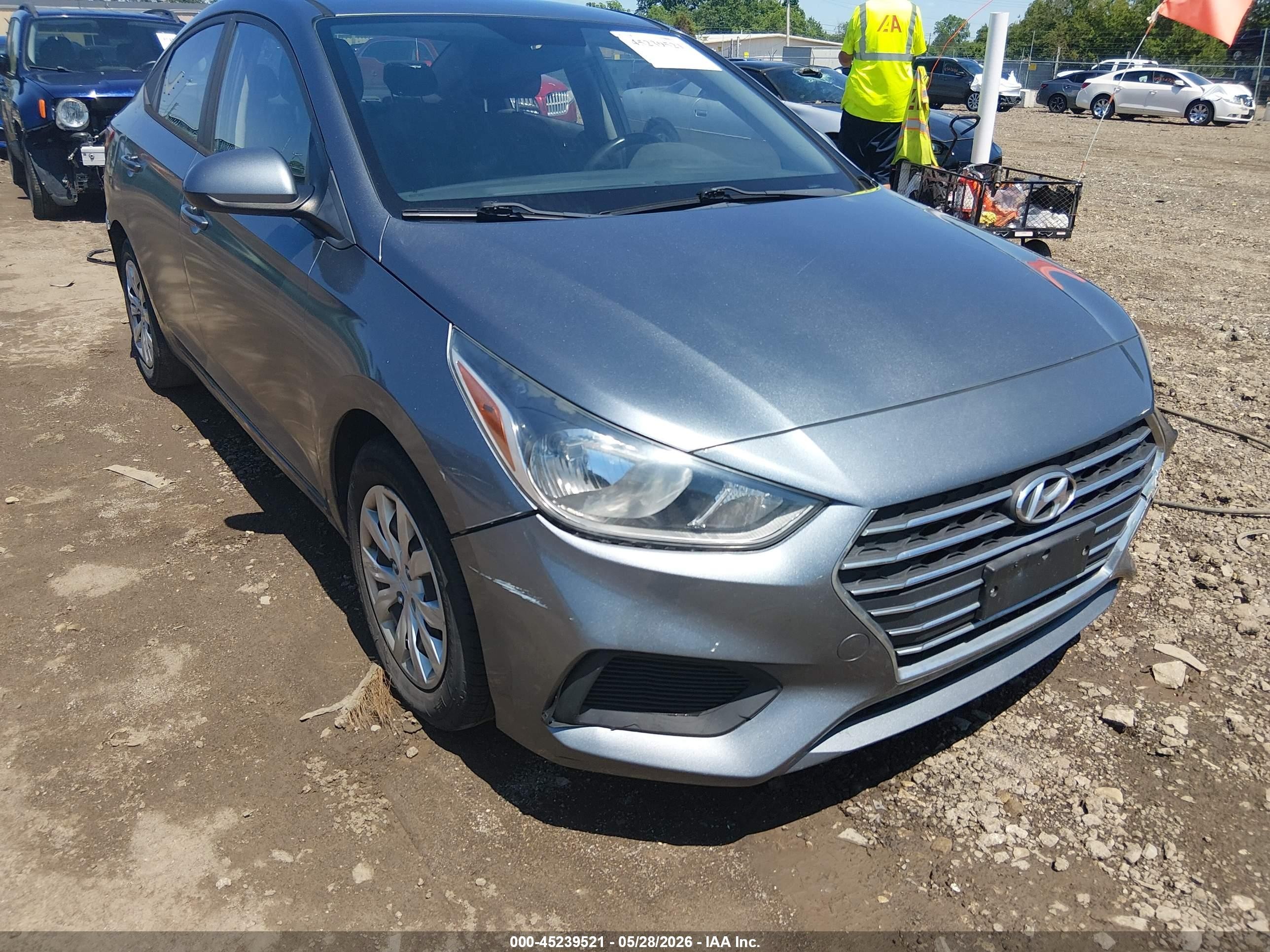 2020 Hyundai Accent Se Gray vin: 3KPC24A60LE099111