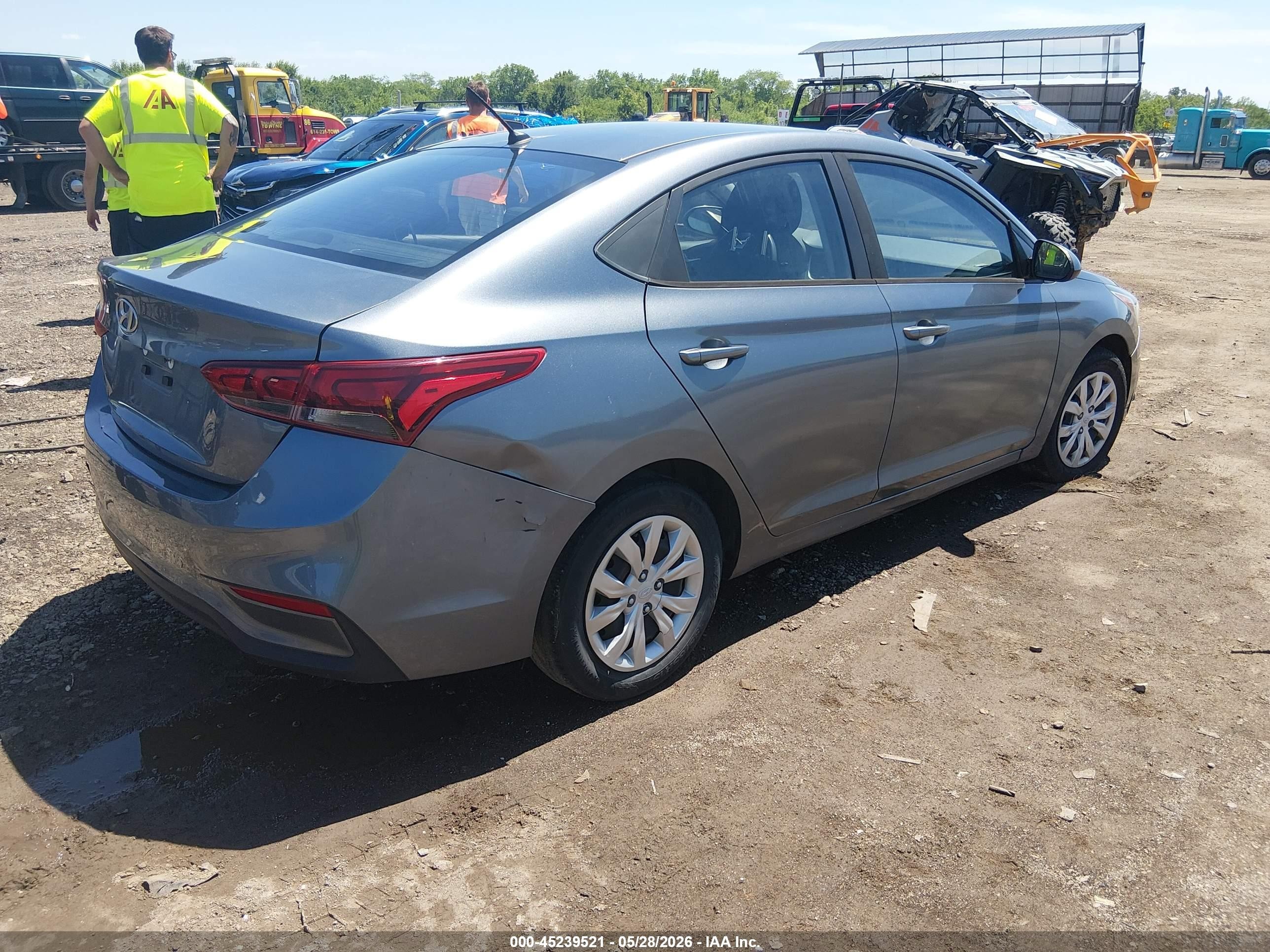 2020 Hyundai Accent Se Gray vin: 3KPC24A60LE099111