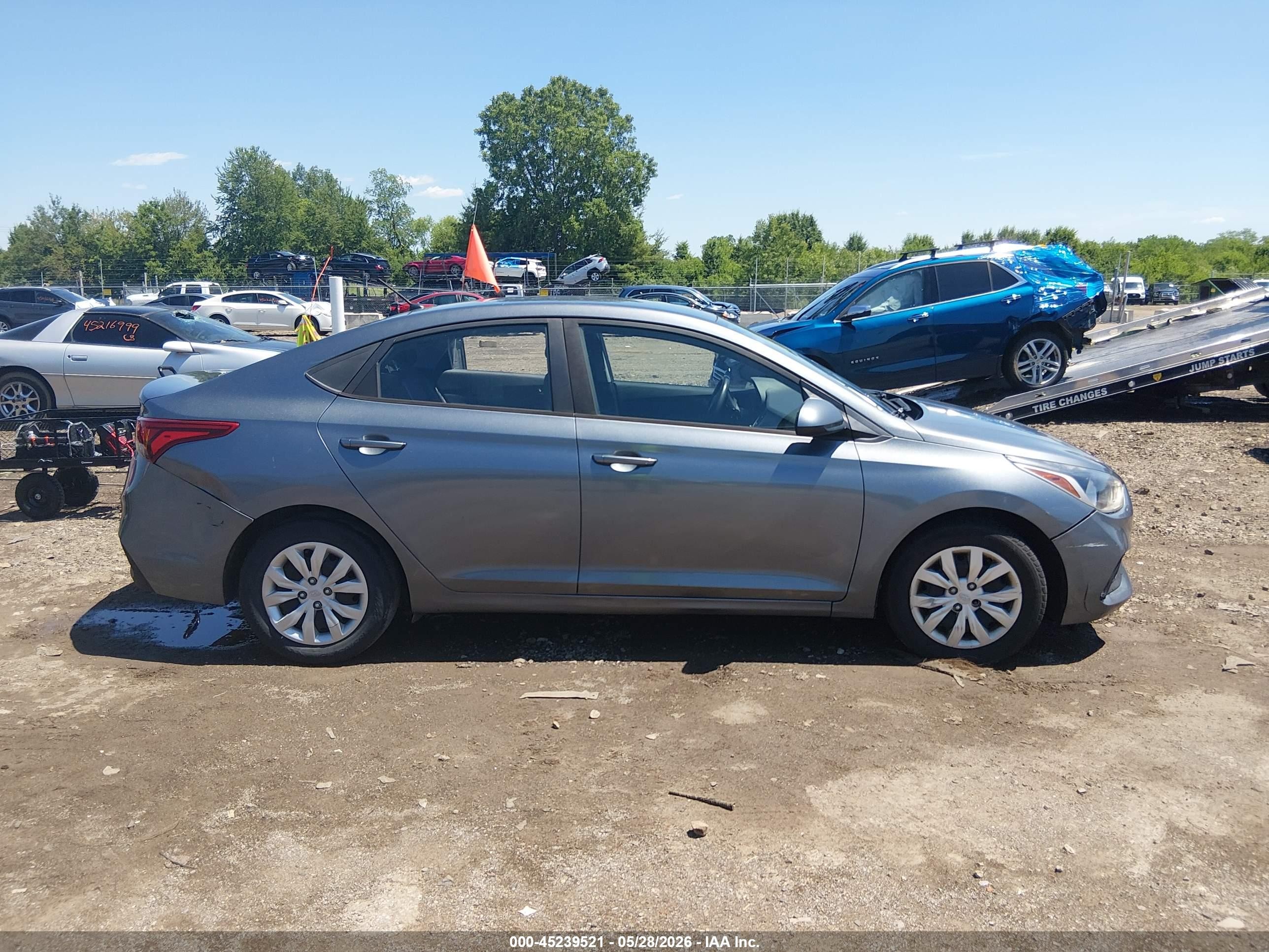 2020 Hyundai Accent Se Gray vin: 3KPC24A60LE099111