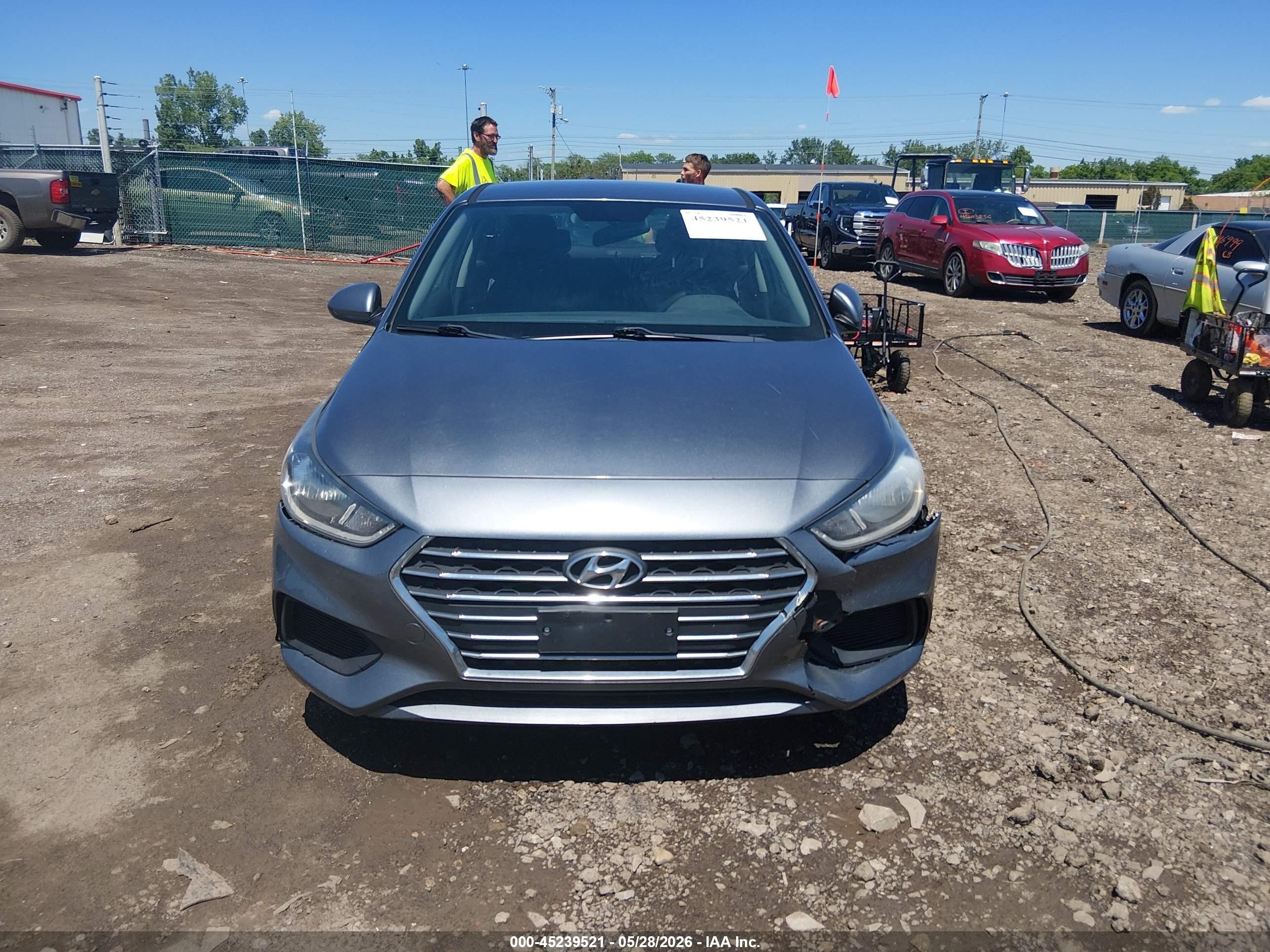 2020 Hyundai Accent Se Gray vin: 3KPC24A60LE099111