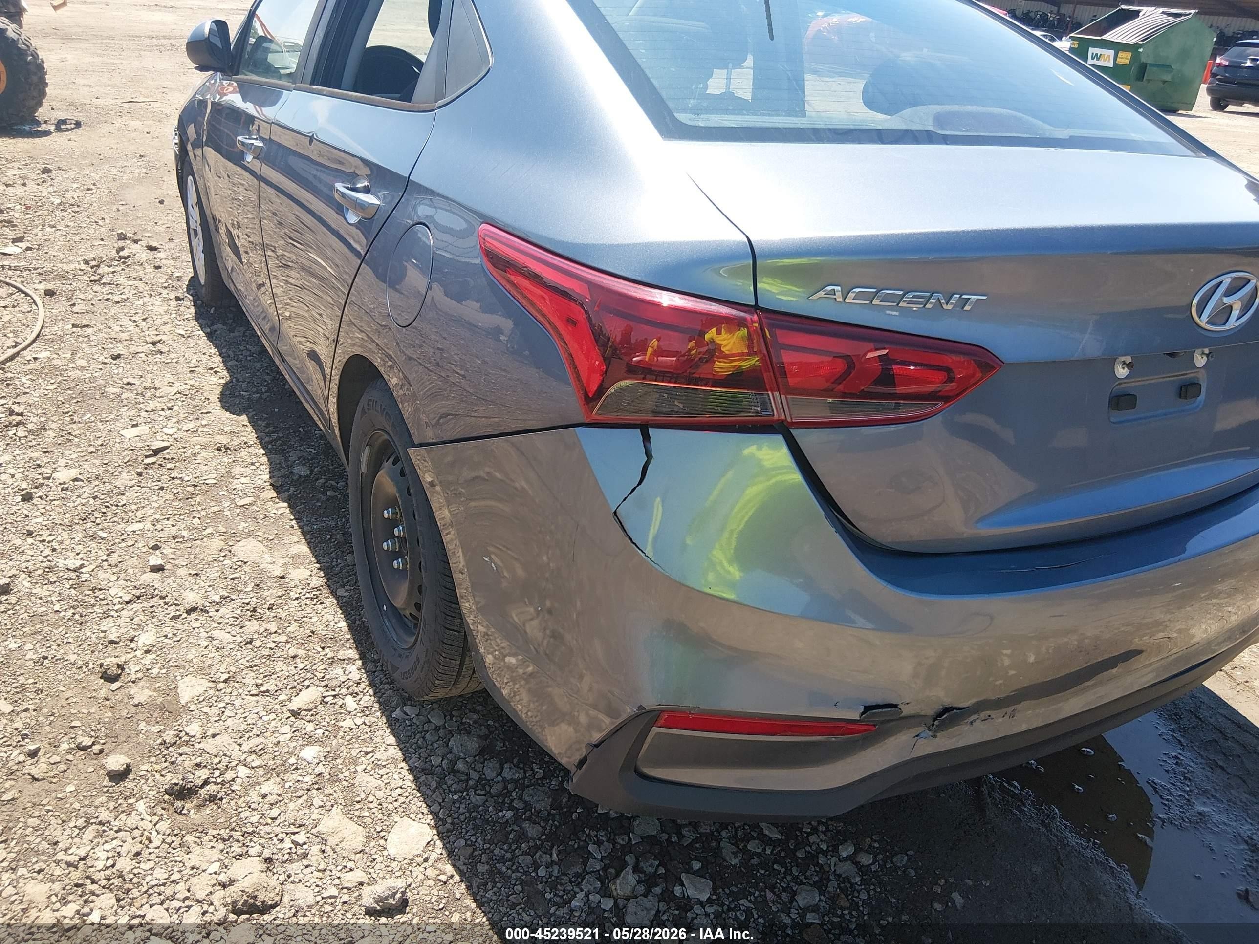 2020 Hyundai Accent Se Gray vin: 3KPC24A60LE099111