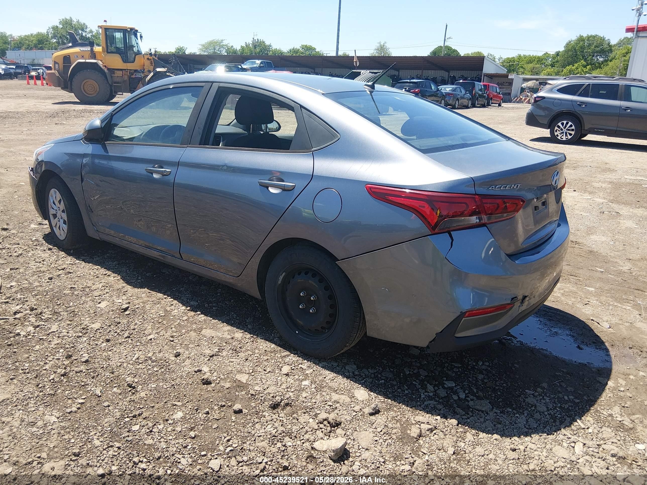 2020 Hyundai Accent Se Gray vin: 3KPC24A60LE099111