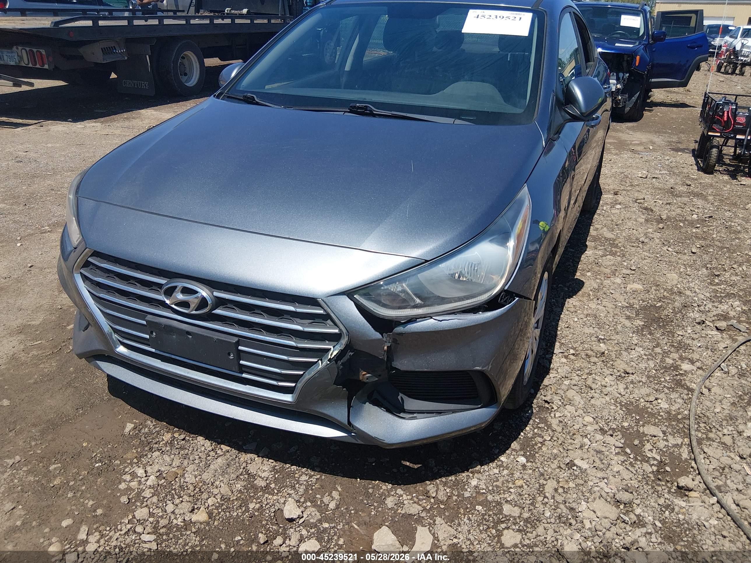 2020 Hyundai Accent Se Gray vin: 3KPC24A60LE099111