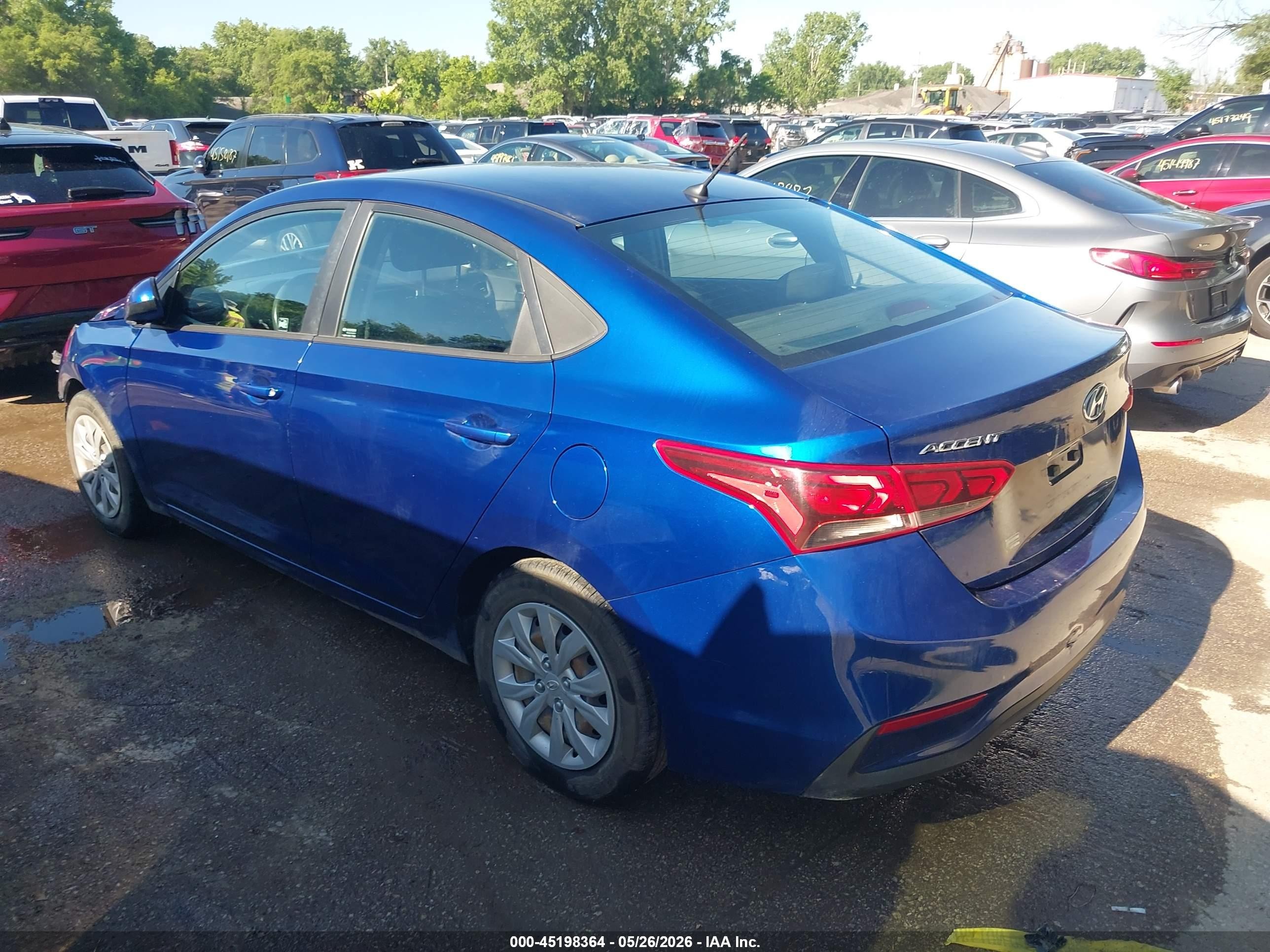 2021 Hyundai Accent Se Blue vin: 3KPC24A60ME149880