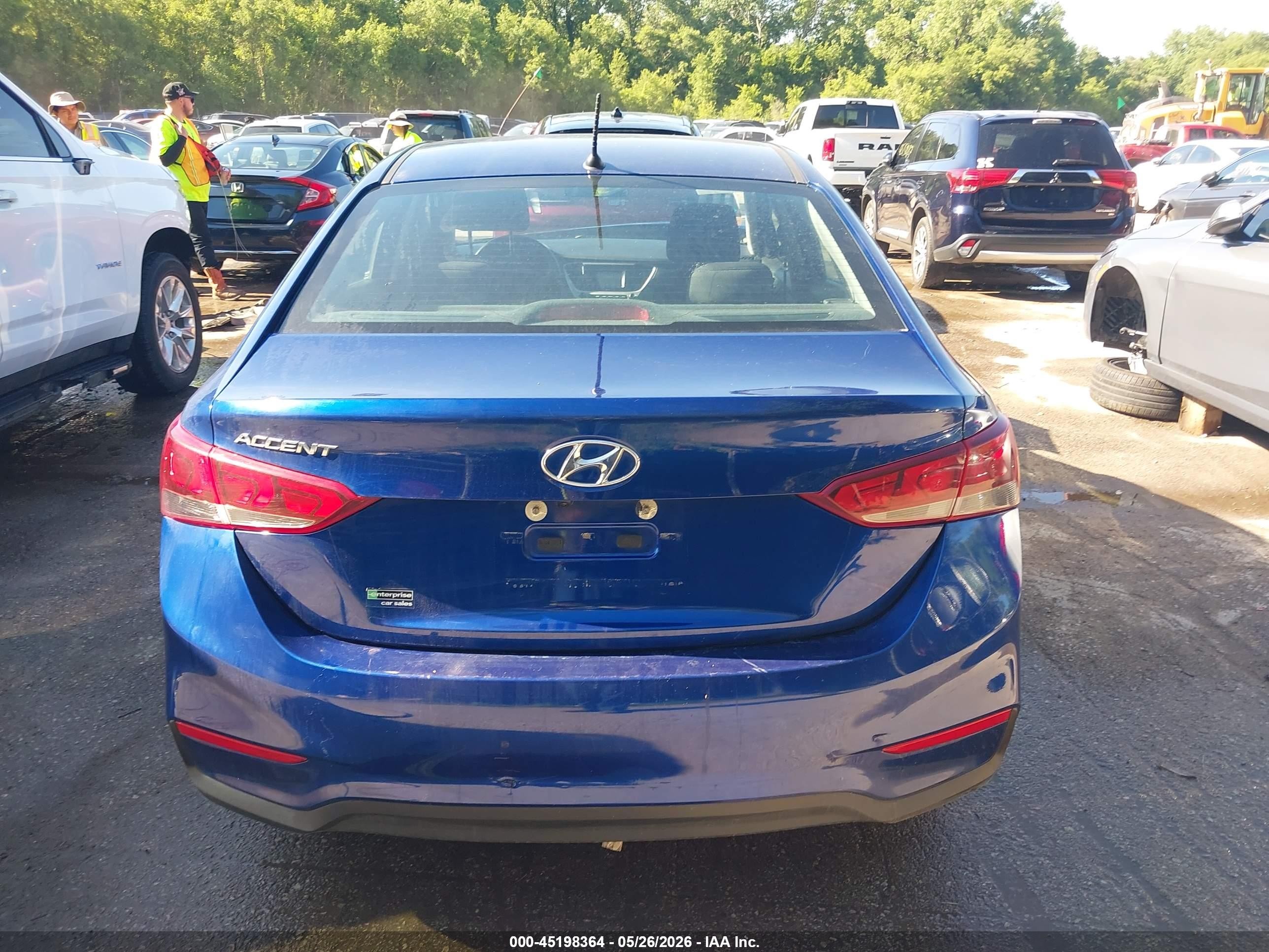 2021 Hyundai Accent Se Blue vin: 3KPC24A60ME149880