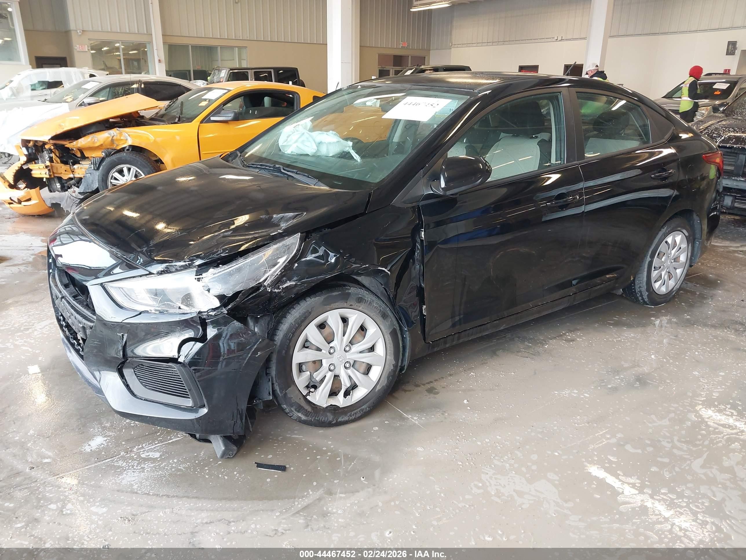 2022 Hyundai Accent Se Black vin: 3KPC24A60NE168978