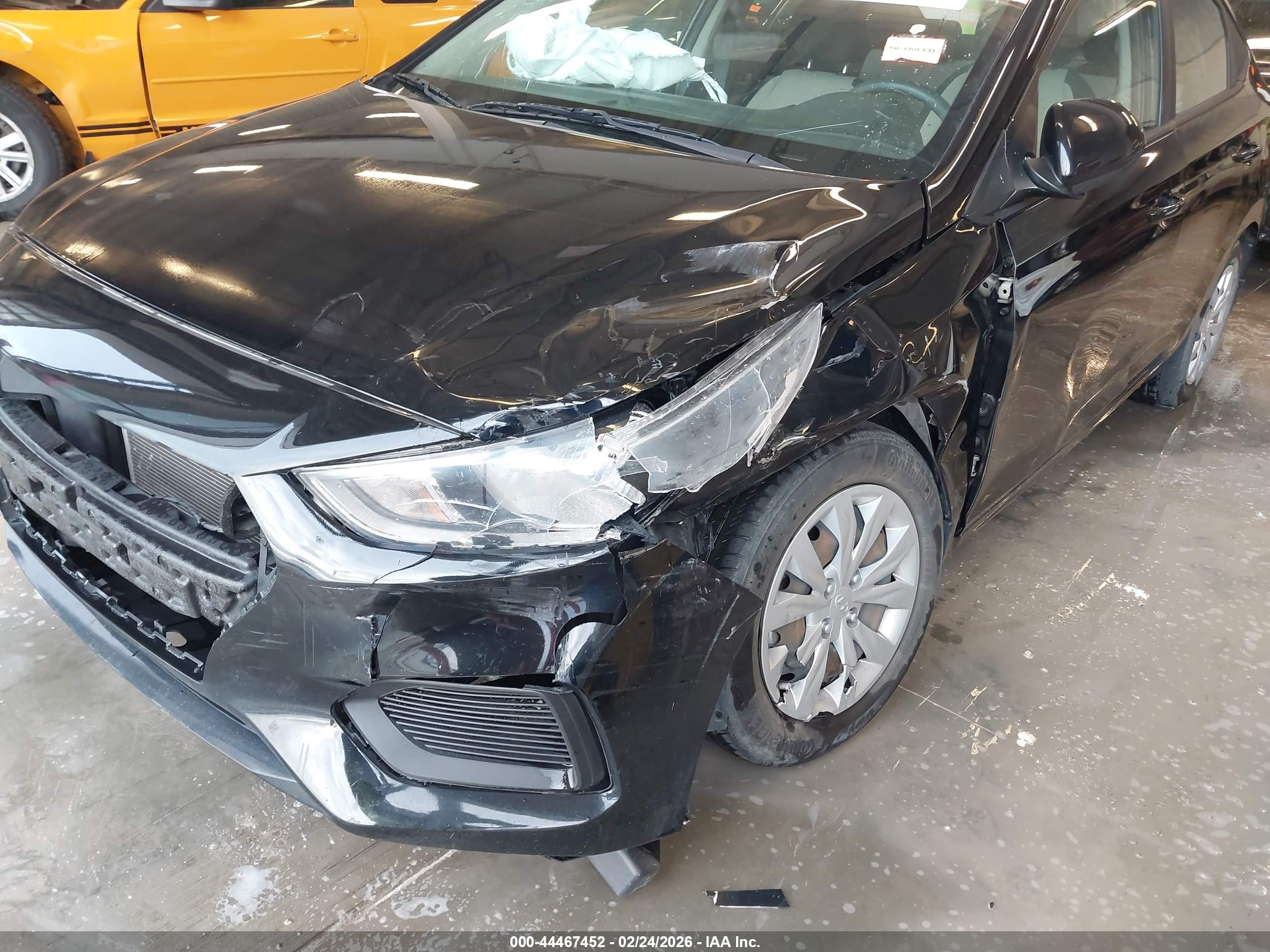 2022 Hyundai Accent Se Black vin: 3KPC24A60NE168978