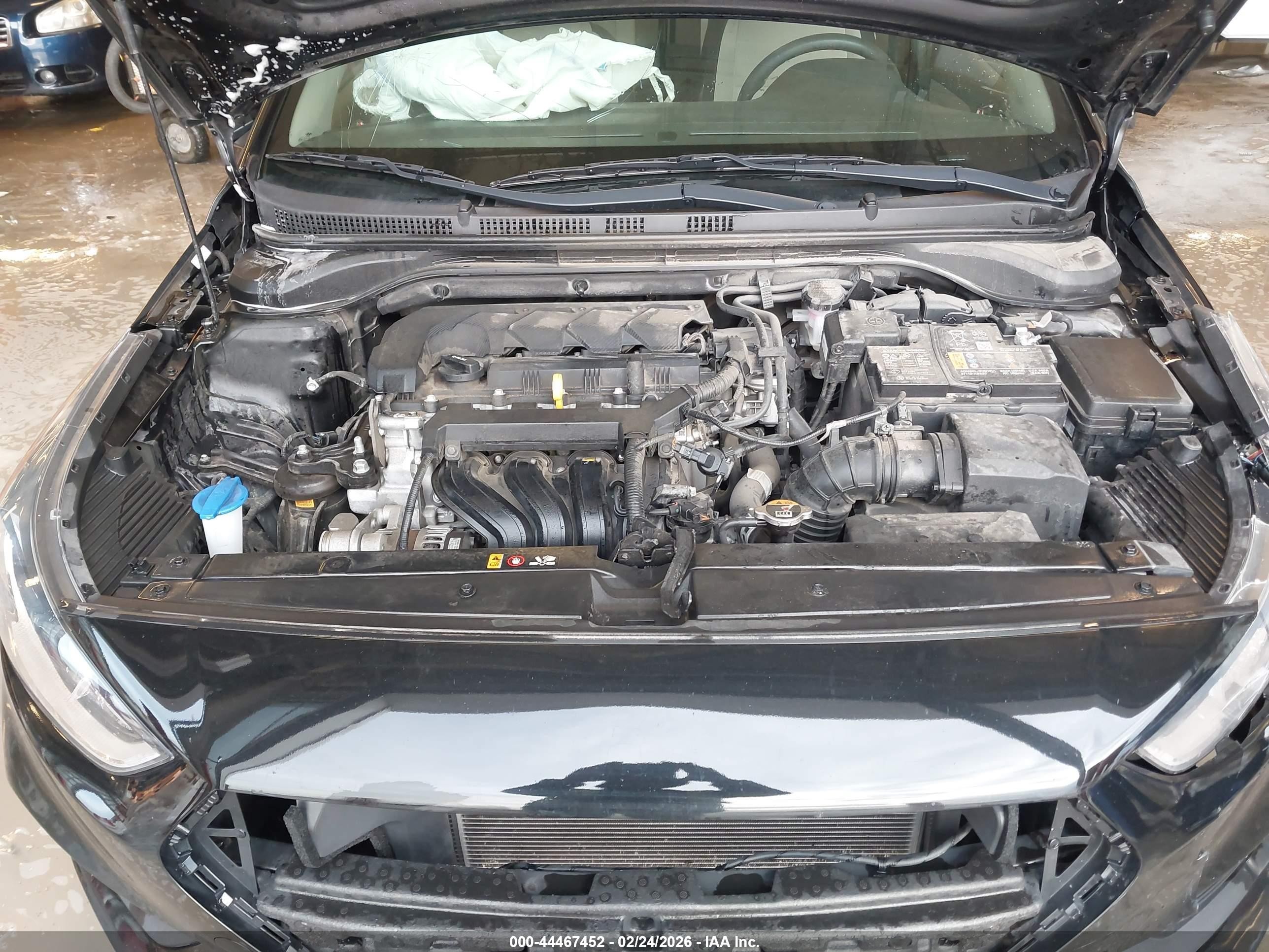 2022 Hyundai Accent Se Black vin: 3KPC24A60NE168978