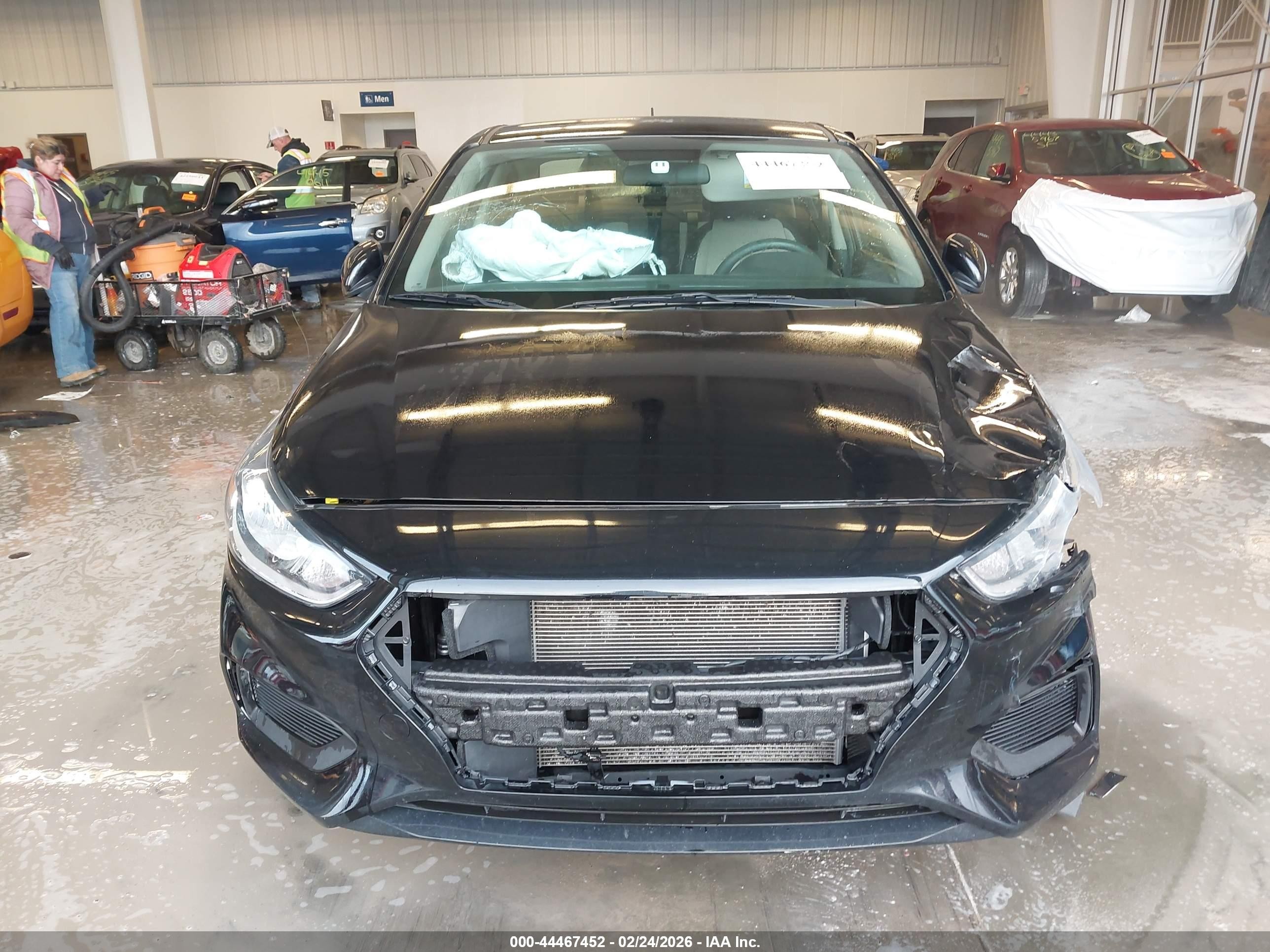 2022 Hyundai Accent Se Black vin: 3KPC24A60NE168978