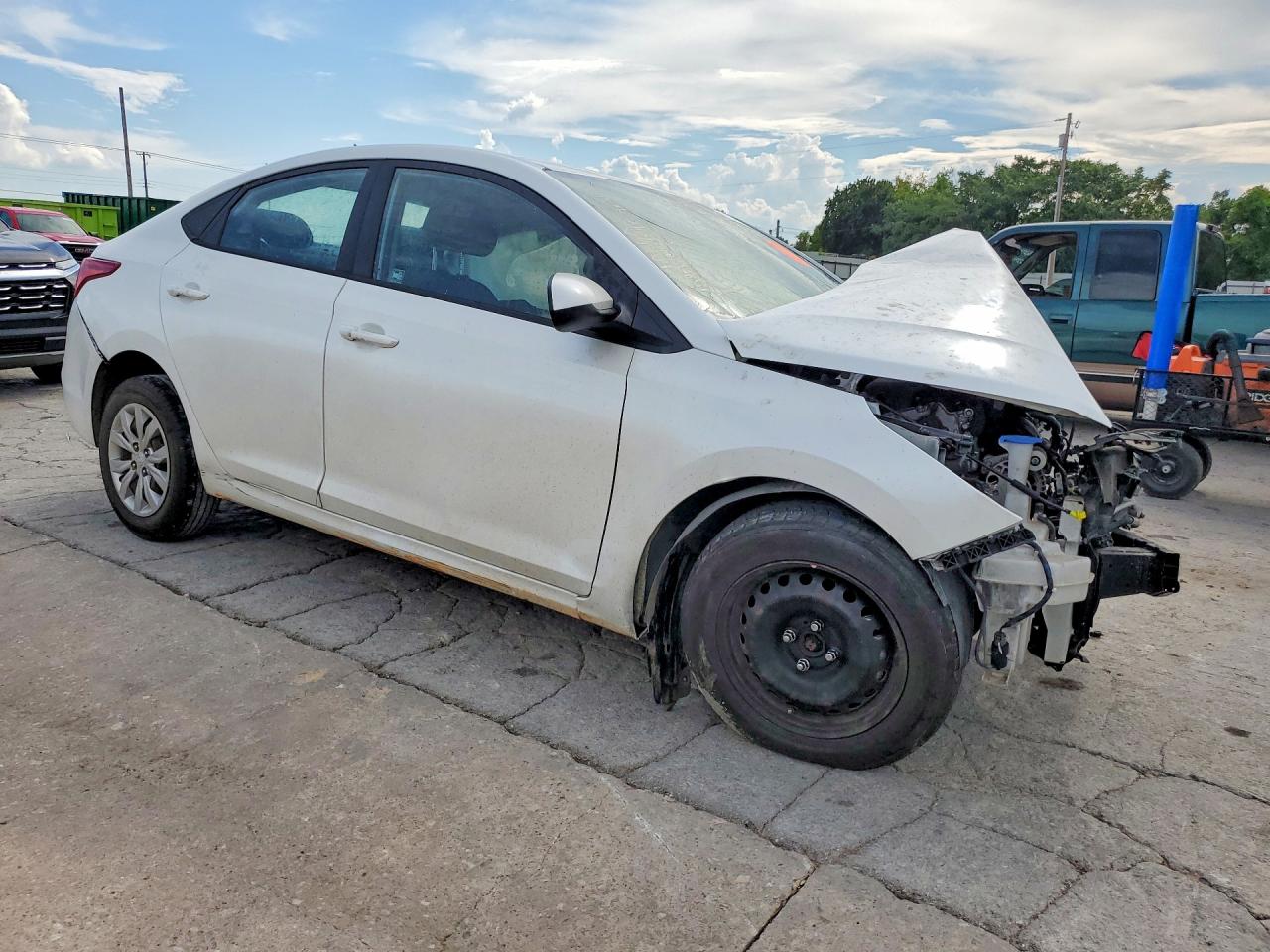 2021 Hyundai Accent Se White vin: 3KPC24A61ME129704