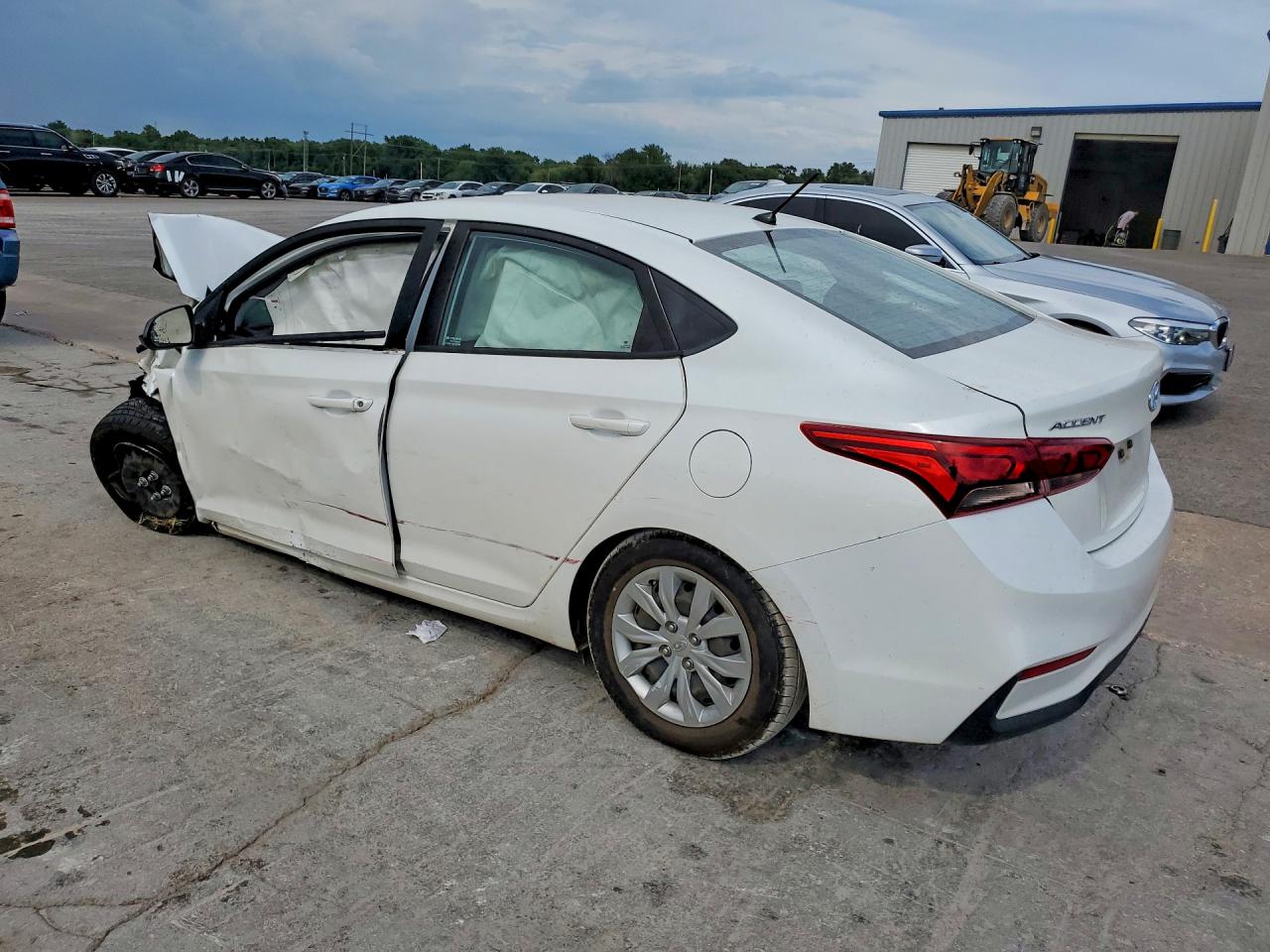 2021 Hyundai Accent Se White vin: 3KPC24A61ME129704