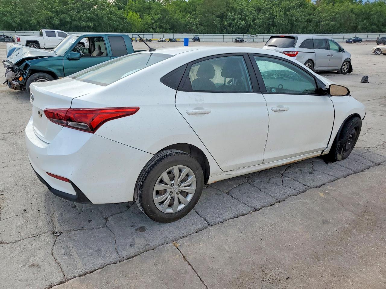 2021 Hyundai Accent Se White vin: 3KPC24A61ME129704