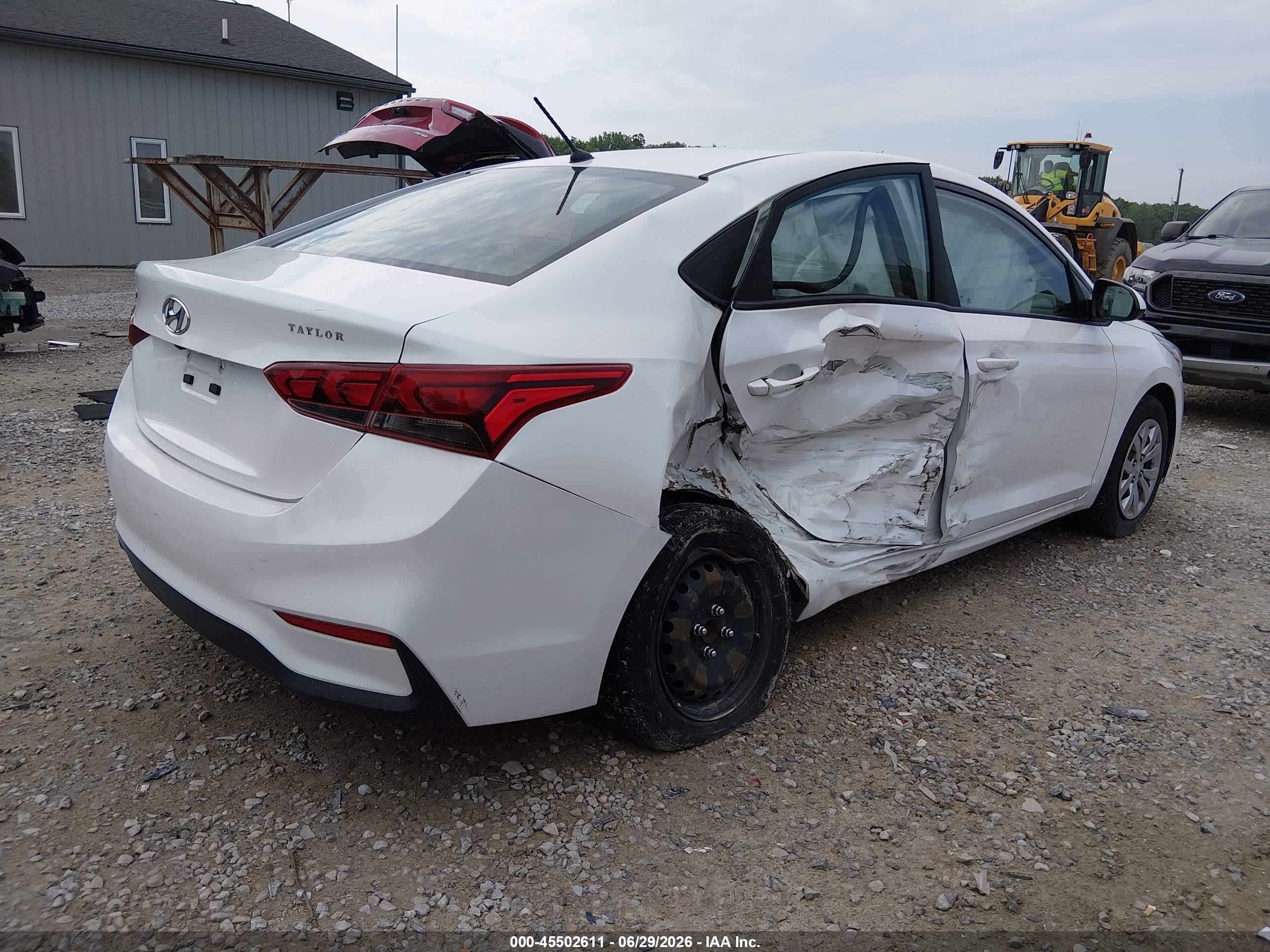 2021 Hyundai Accent Se White vin: 3KPC24A61ME131937