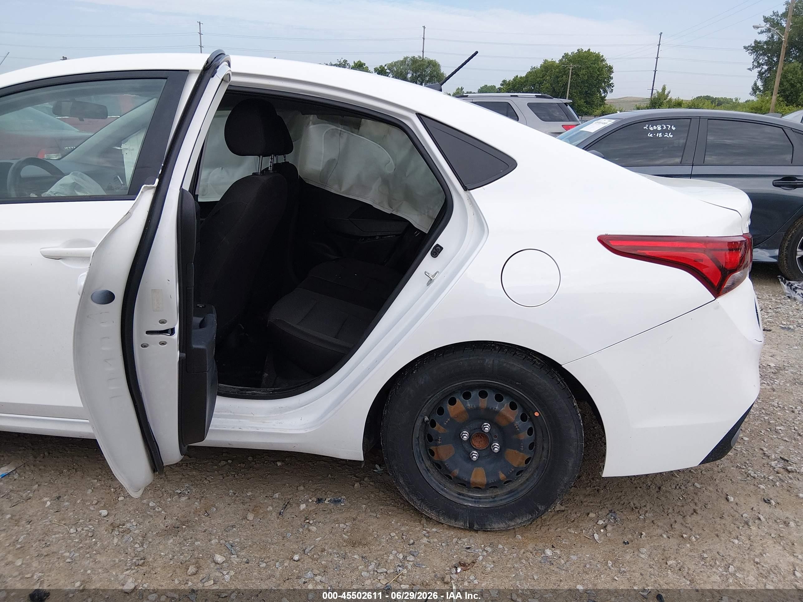 2021 Hyundai Accent Se White vin: 3KPC24A61ME131937