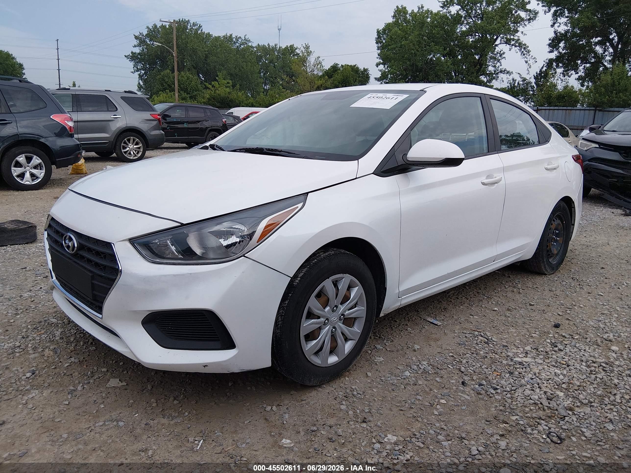 2021 Hyundai Accent Se White vin: 3KPC24A61ME131937