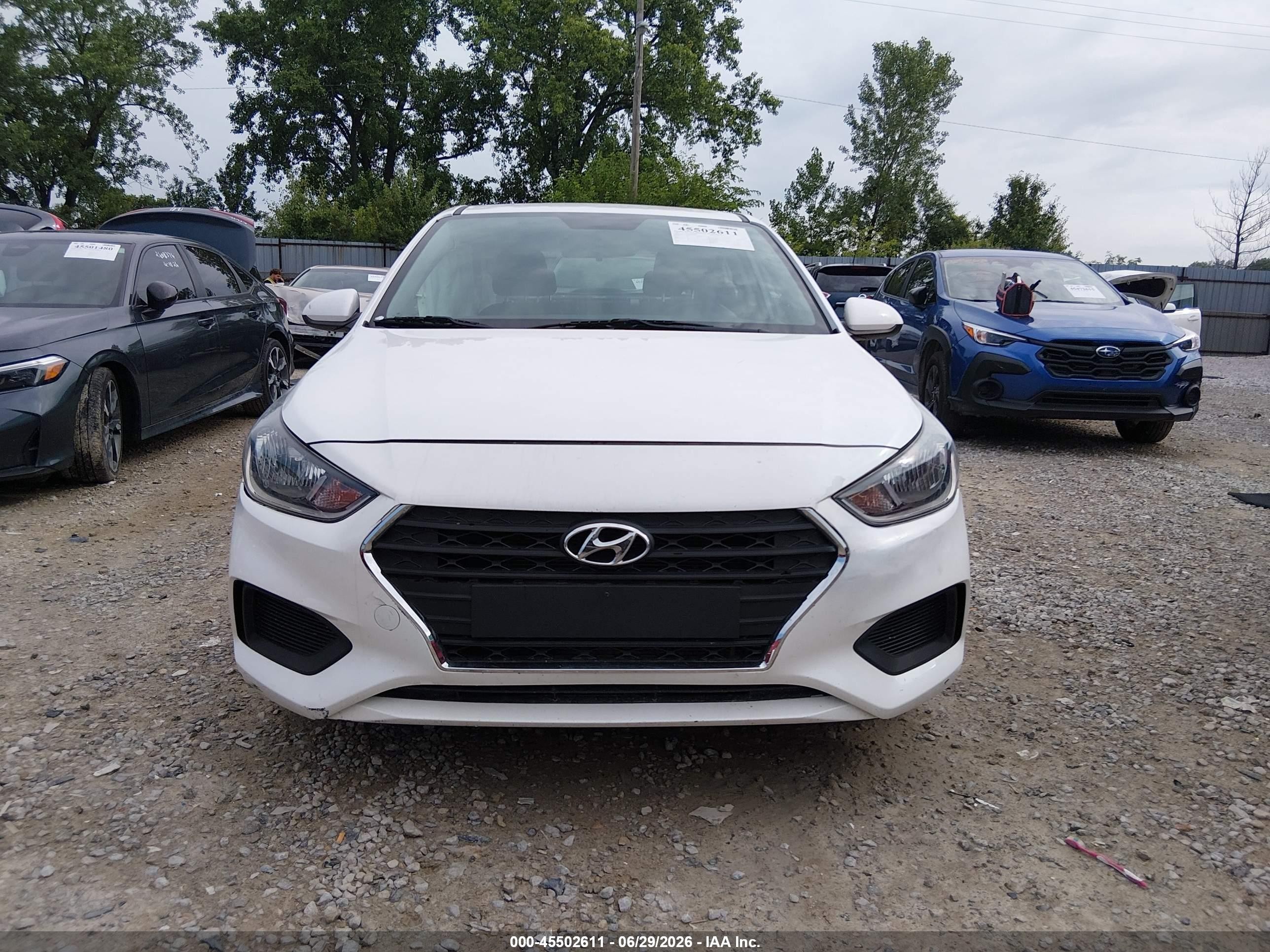 2021 Hyundai Accent Se White vin: 3KPC24A61ME131937