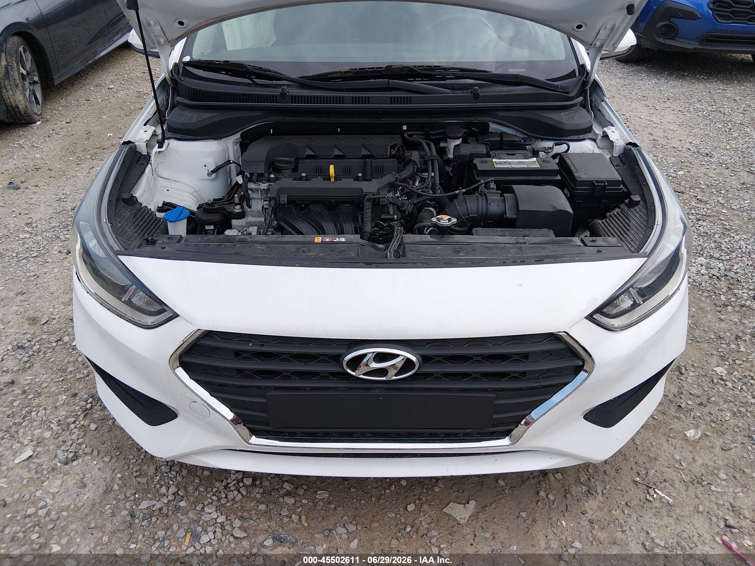 2021 Hyundai Accent Se White vin: 3KPC24A61ME131937