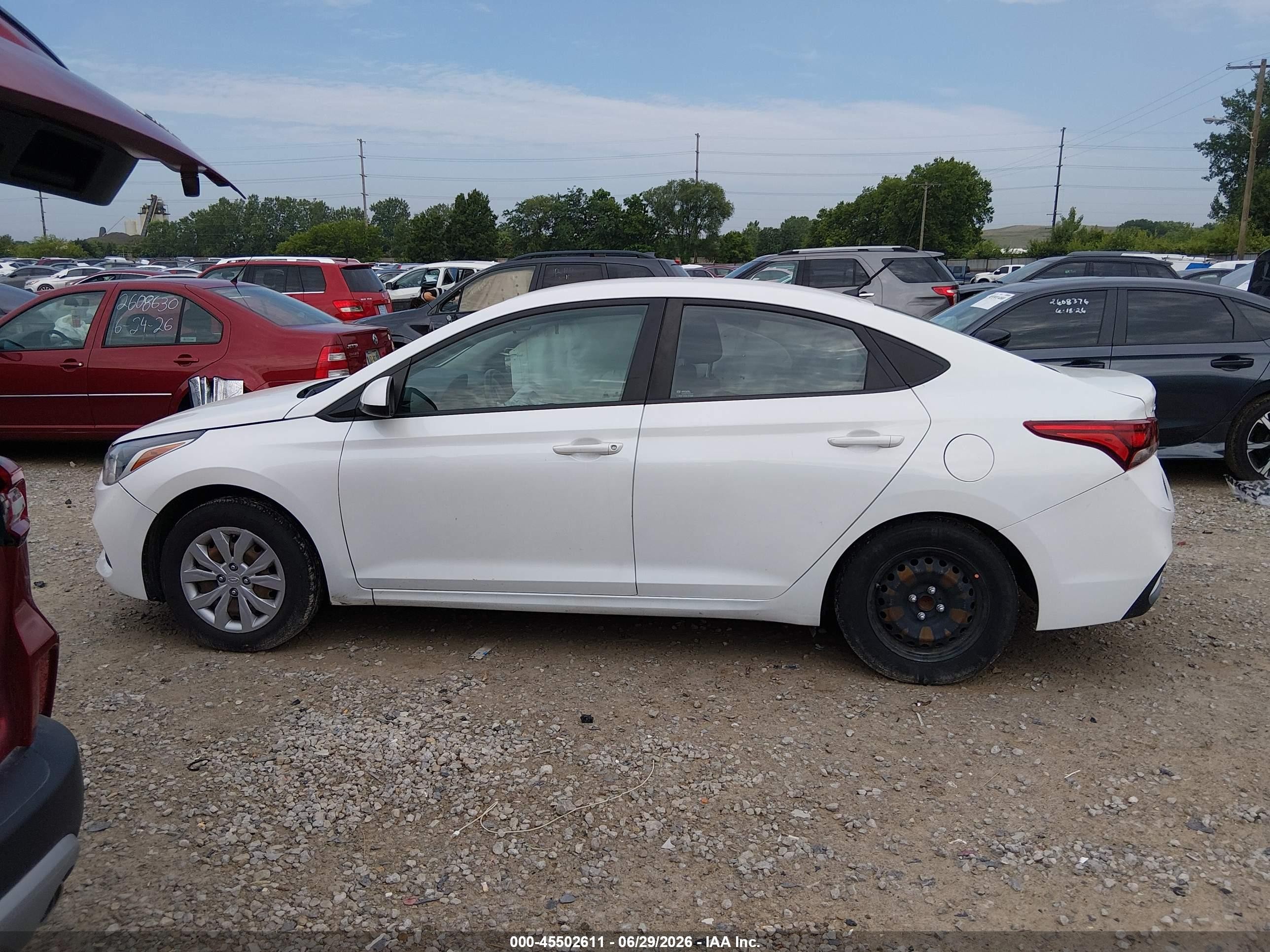 2021 Hyundai Accent Se White vin: 3KPC24A61ME131937