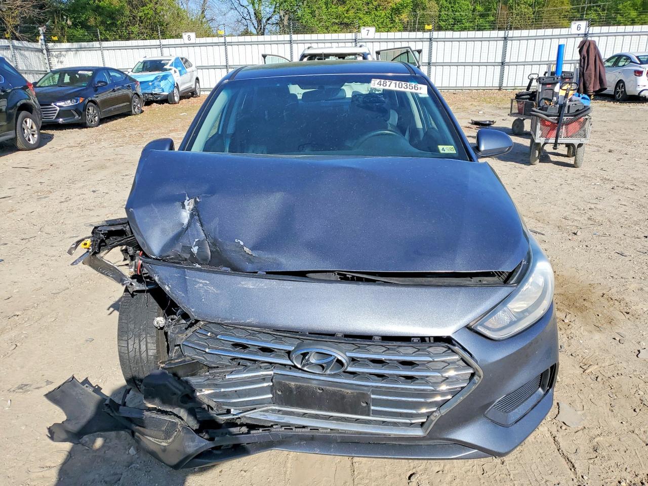 2020 Hyundai Accent Se Gray vin: 3KPC24A62LE103370