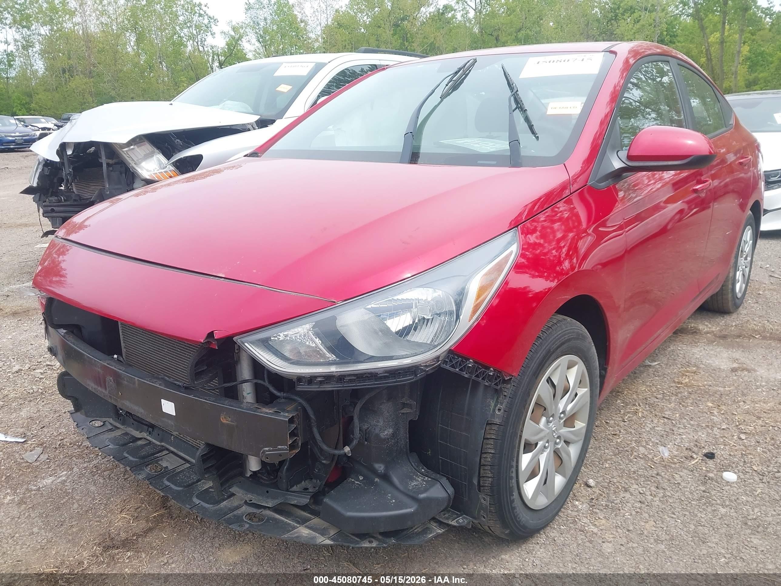 2020 Hyundai Accent Se Red vin: 3KPC24A62LE124395
