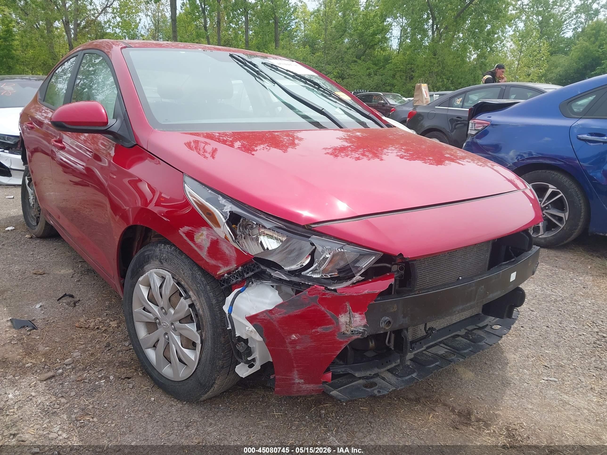 2020 Hyundai Accent Se Red vin: 3KPC24A62LE124395