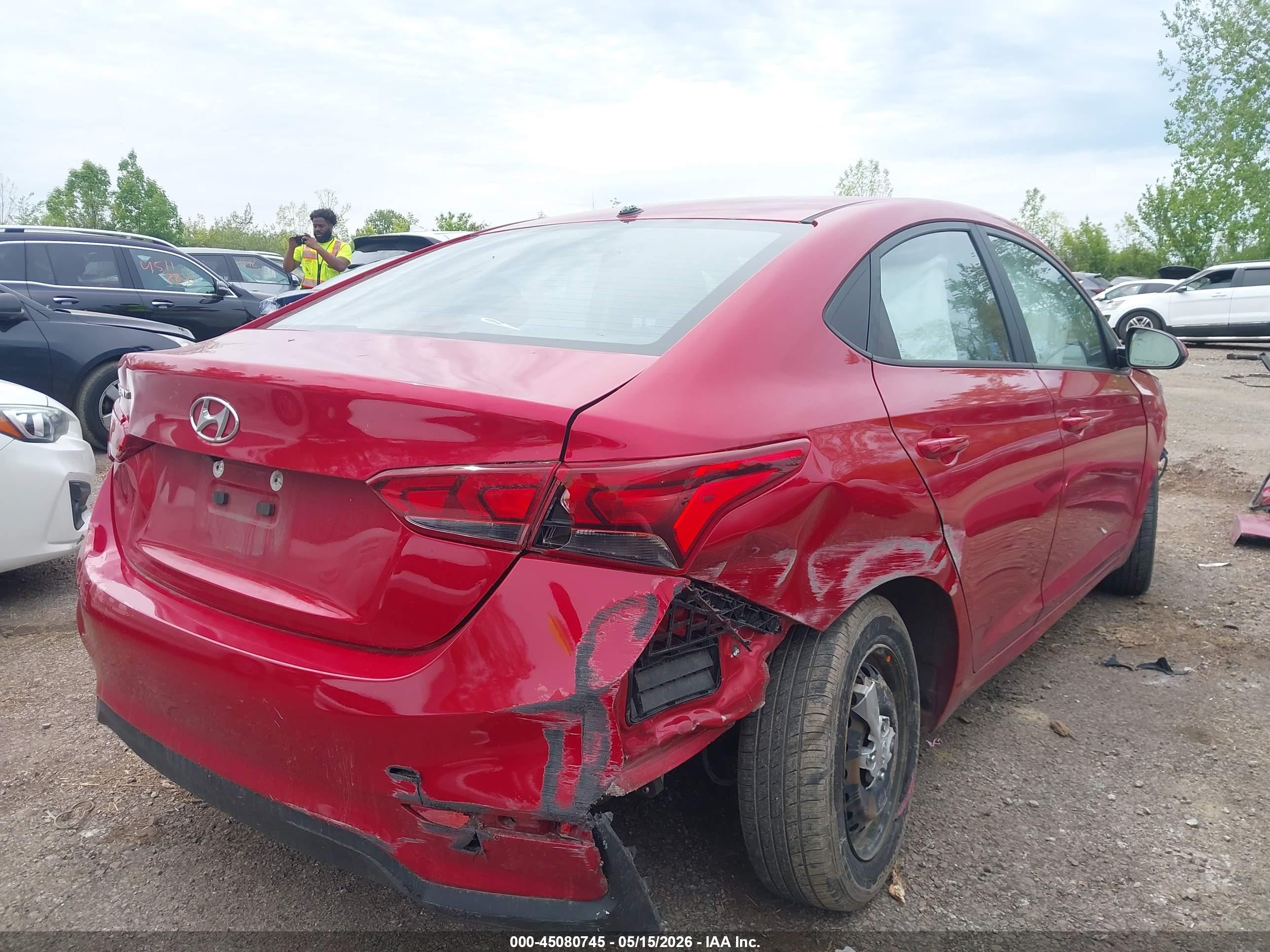 2020 Hyundai Accent Se Red vin: 3KPC24A62LE124395
