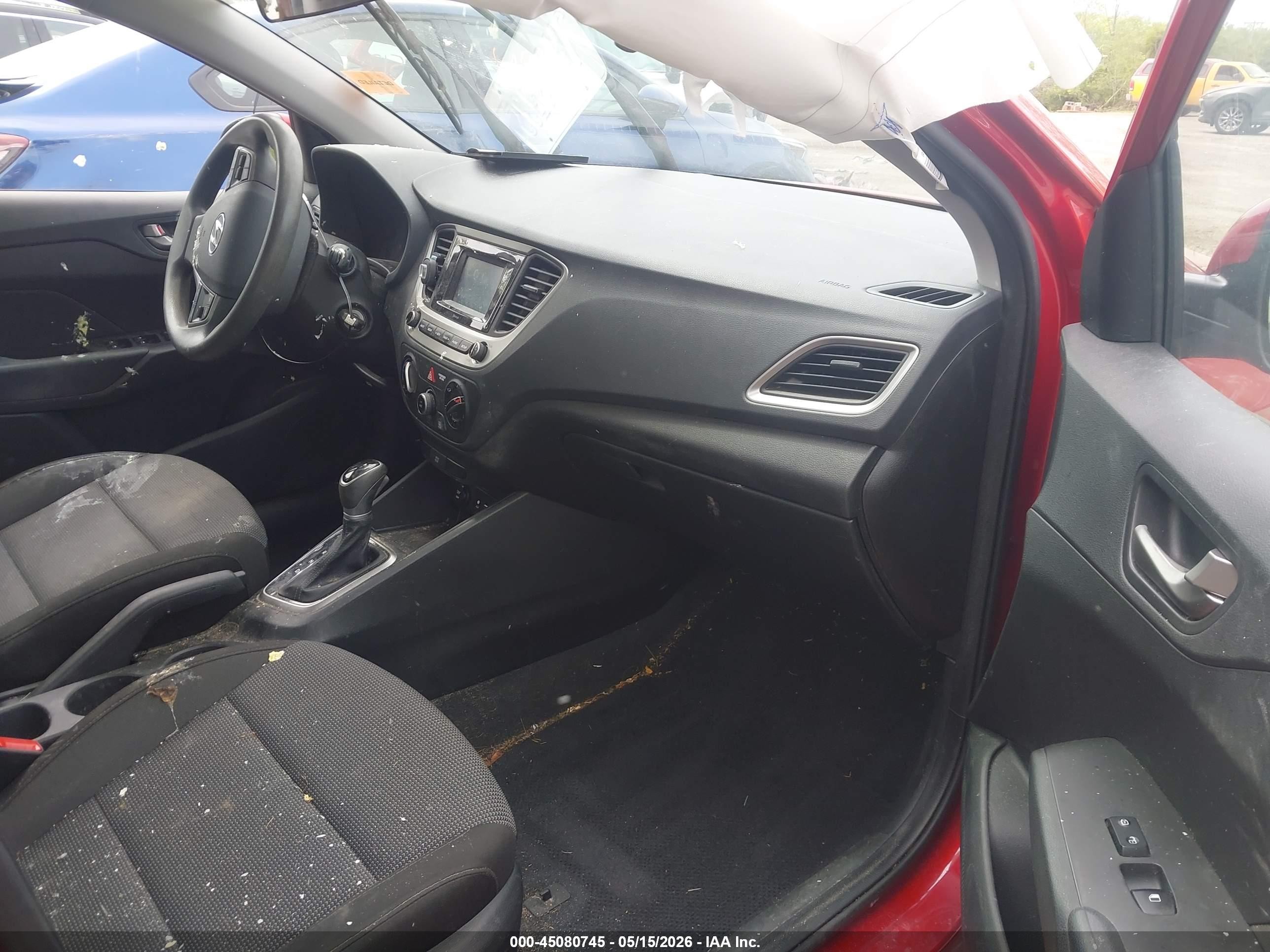 2020 Hyundai Accent Se Red vin: 3KPC24A62LE124395