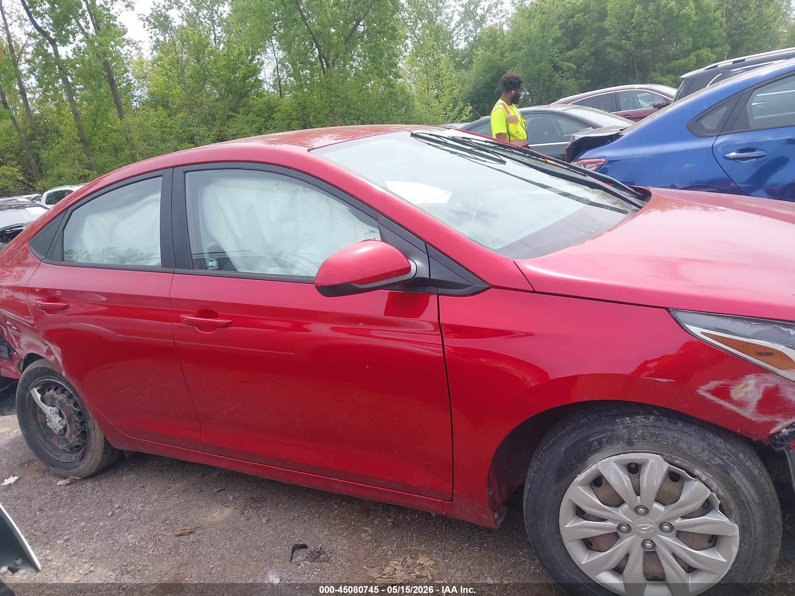 2020 Hyundai Accent Se Red vin: 3KPC24A62LE124395