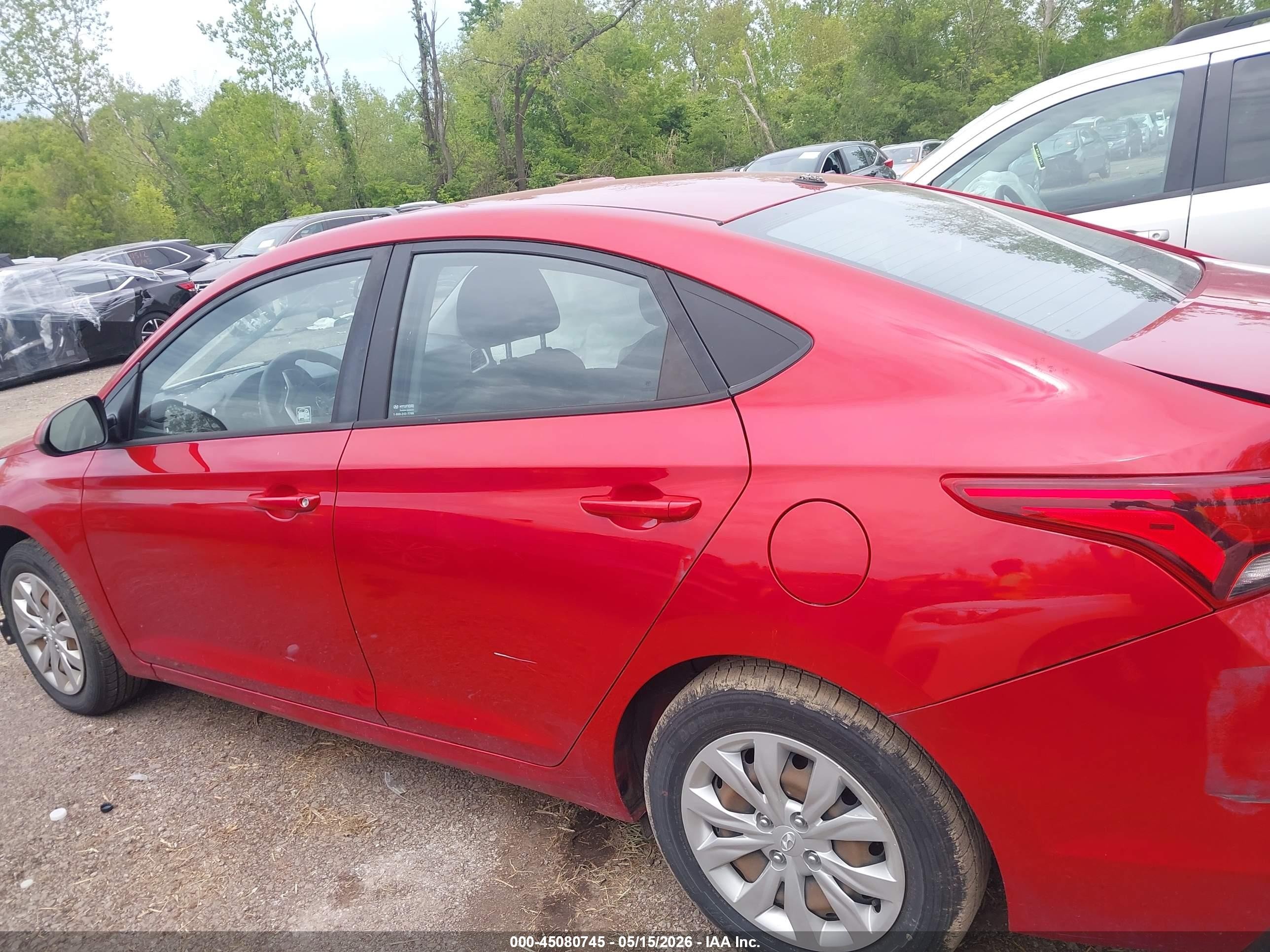 2020 Hyundai Accent Se Red vin: 3KPC24A62LE124395
