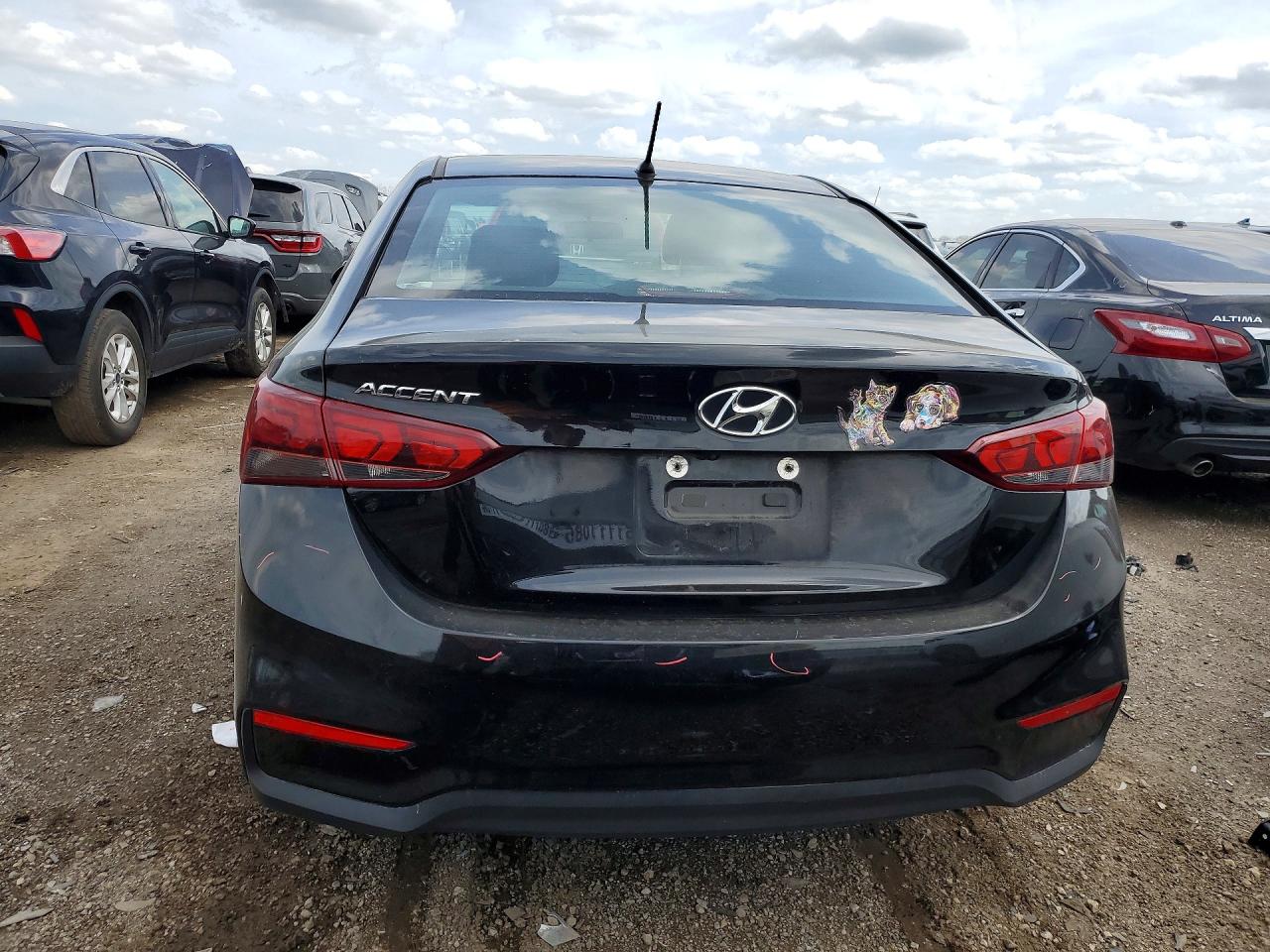 2021 Hyundai Accent Se Black vin: 3KPC24A62ME131638