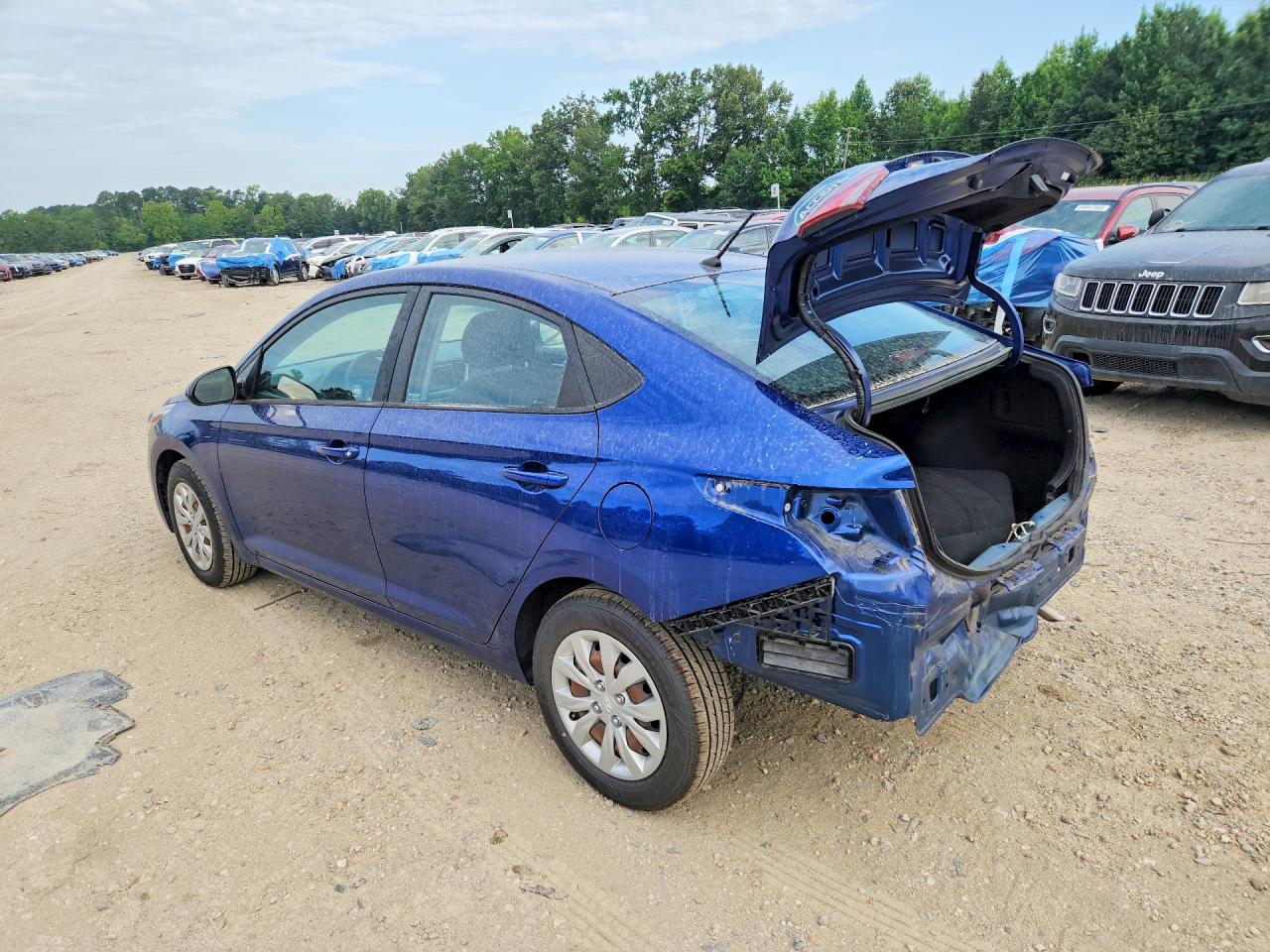 2021 Hyundai Accent Se Синий vin: 3KPC24A62ME133647