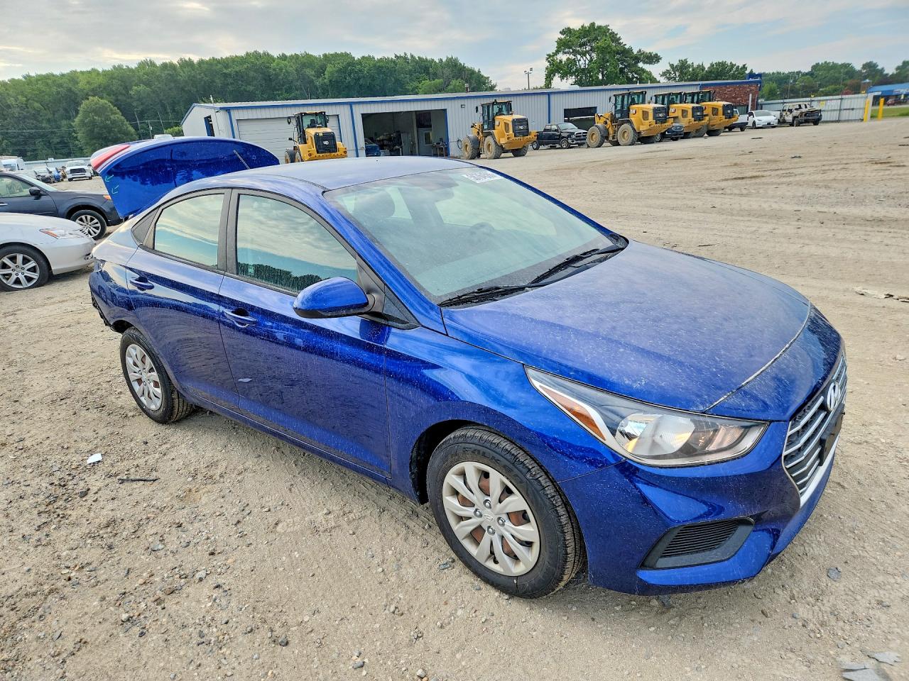 2021 Hyundai Accent Se Синий vin: 3KPC24A62ME133647