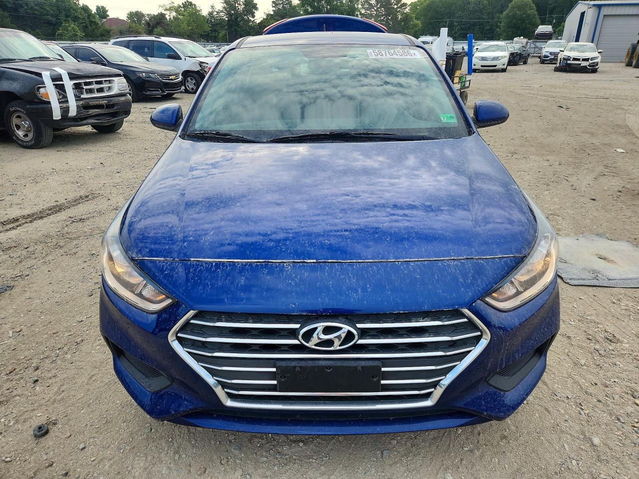 2021 Hyundai Accent Se Синий vin: 3KPC24A62ME133647