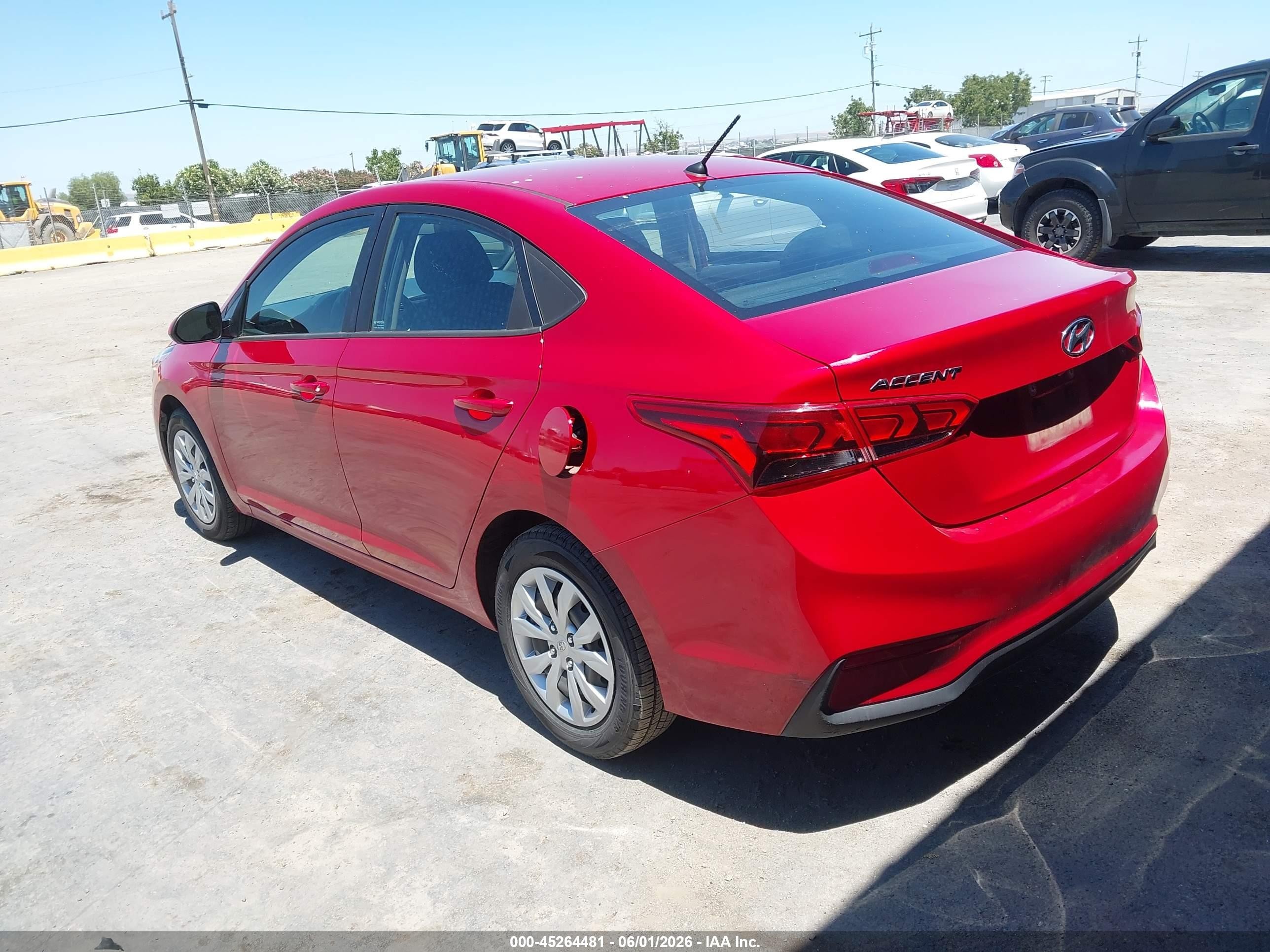 2022 Hyundai Accent Se Red vin: 3KPC24A62NE182770