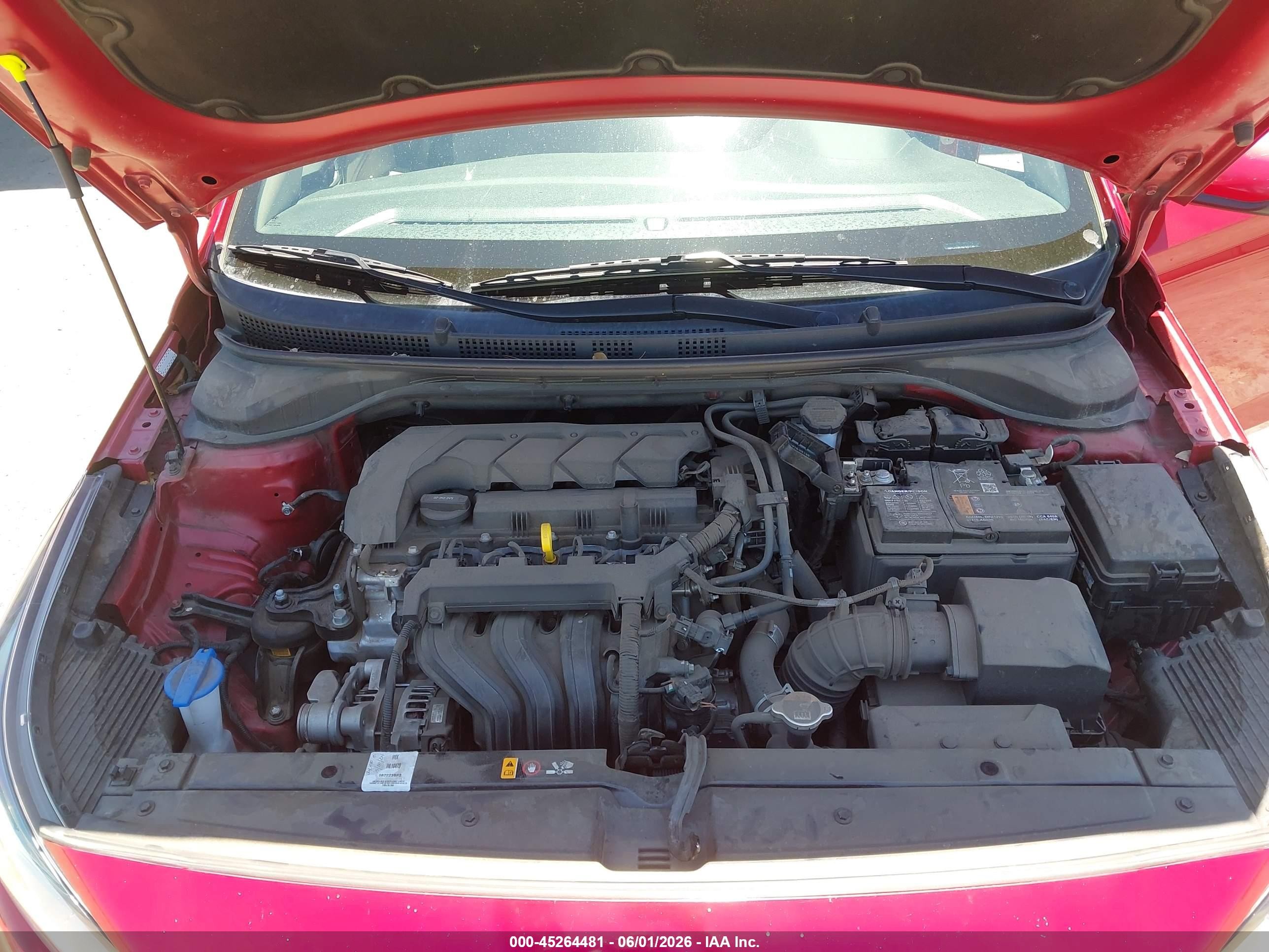 2022 Hyundai Accent Se Red vin: 3KPC24A62NE182770