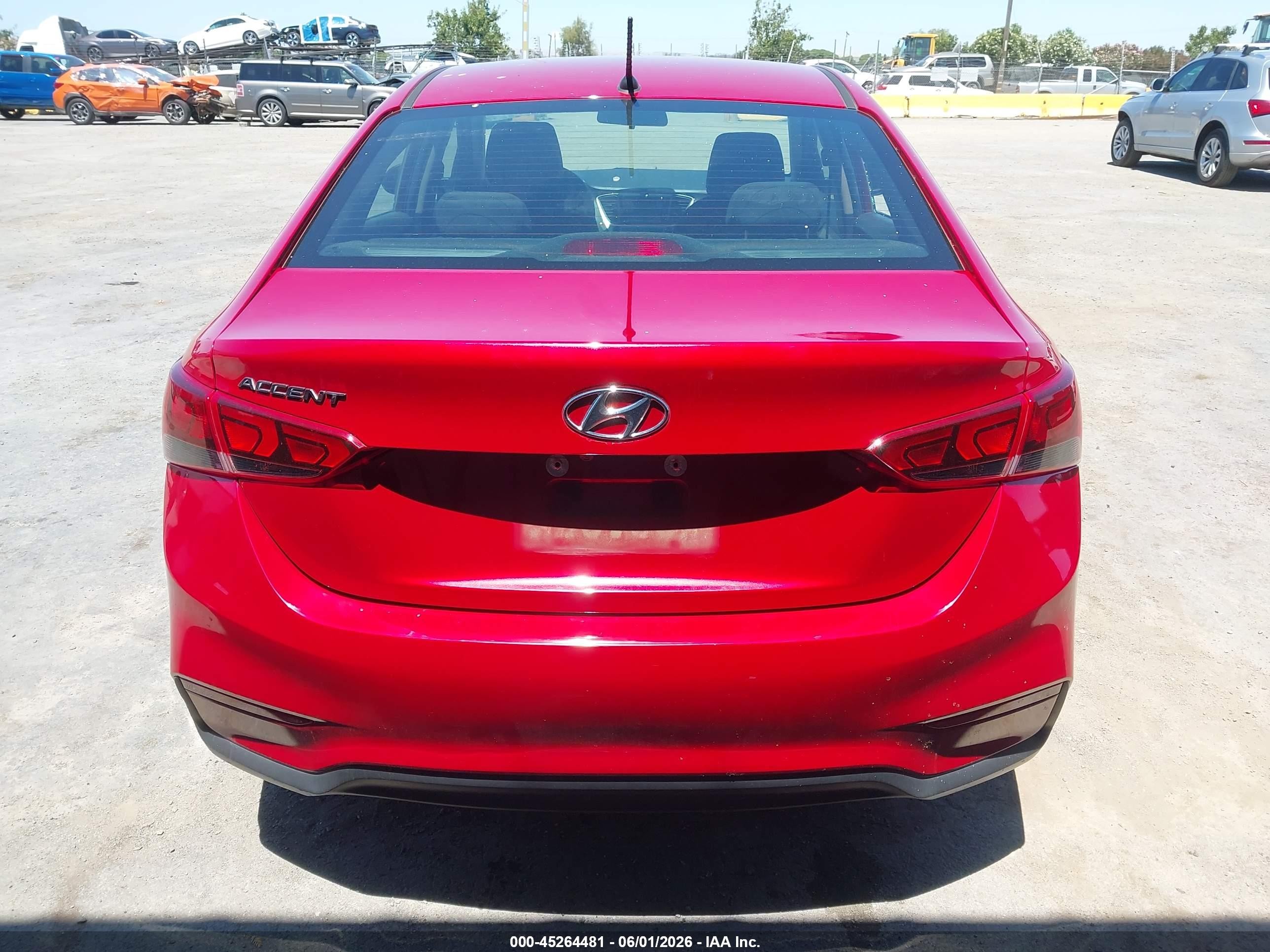 2022 Hyundai Accent Se Red vin: 3KPC24A62NE182770