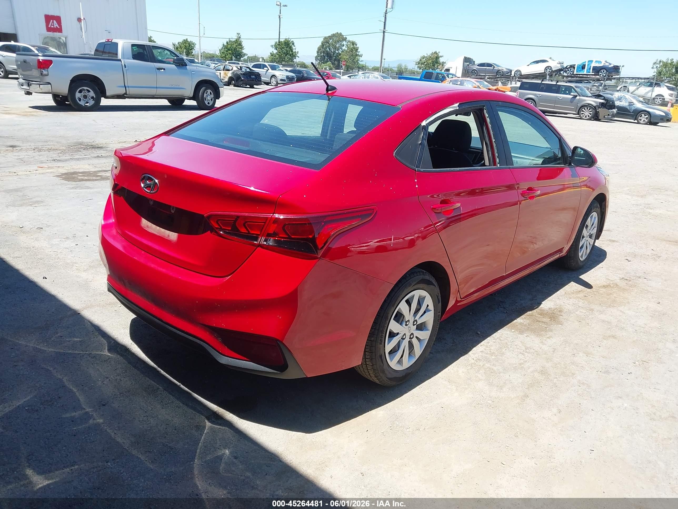 2022 Hyundai Accent Se Red vin: 3KPC24A62NE182770