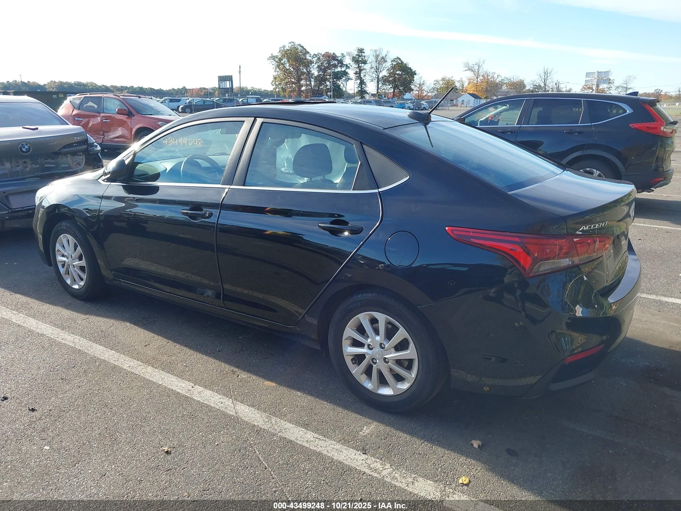 2022 Hyundai Accent Sel Black vin: 3KPC24A63NE170126