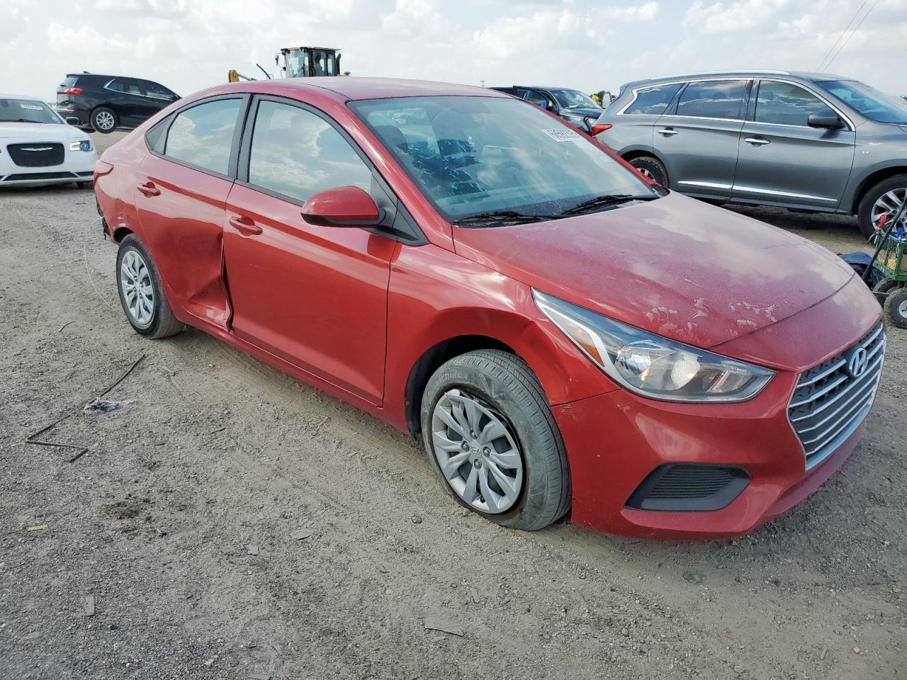 2022 Hyundai Accent Se Red vin: 3KPC24A63NE182728