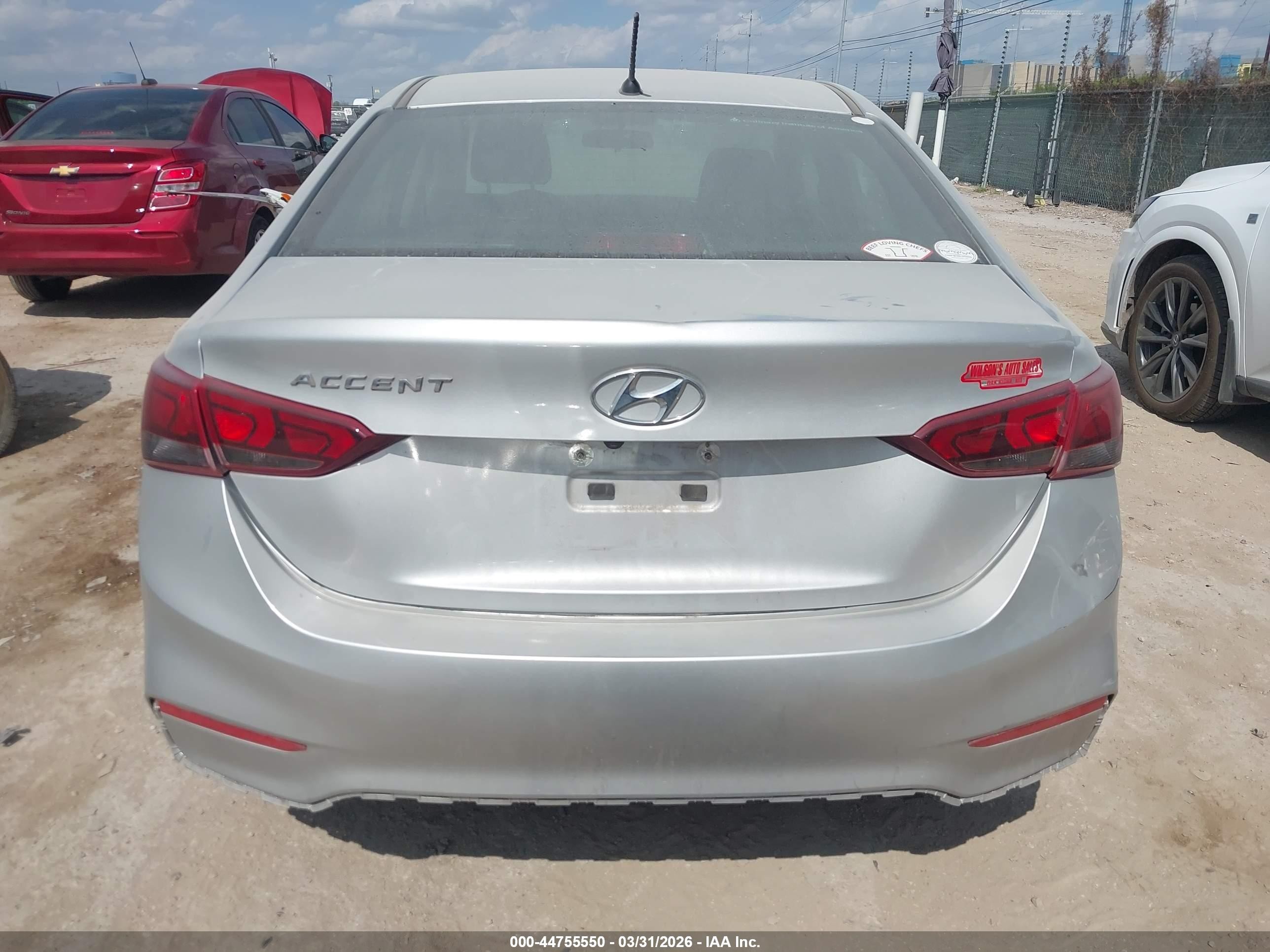 2022 Hyundai Accent Se Серебряный vin: 3KPC24A63NE185354