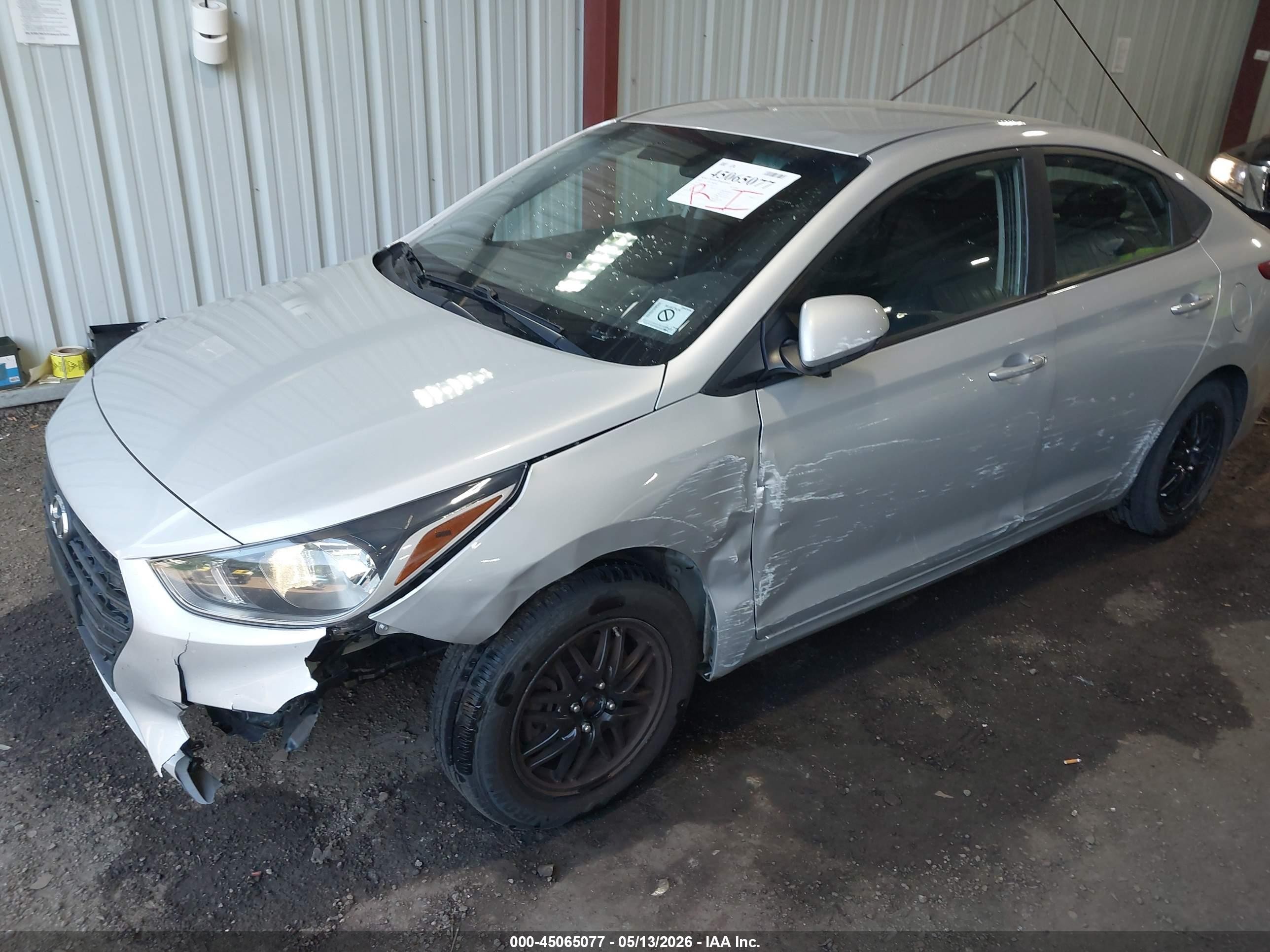 2022 Hyundai Accent Se Gray vin: 3KPC24A64NE157417