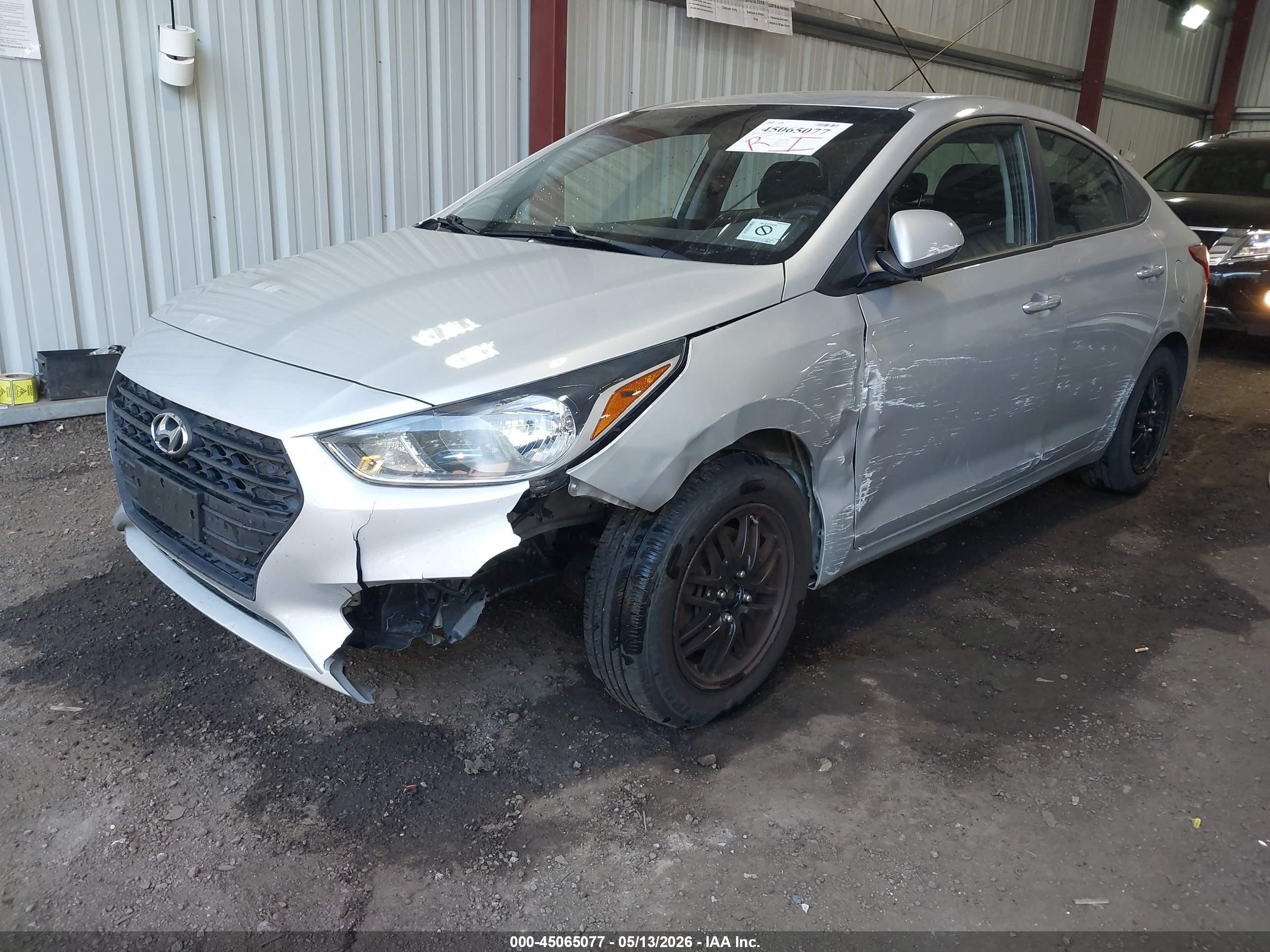 2022 Hyundai Accent Se Gray vin: 3KPC24A64NE157417
