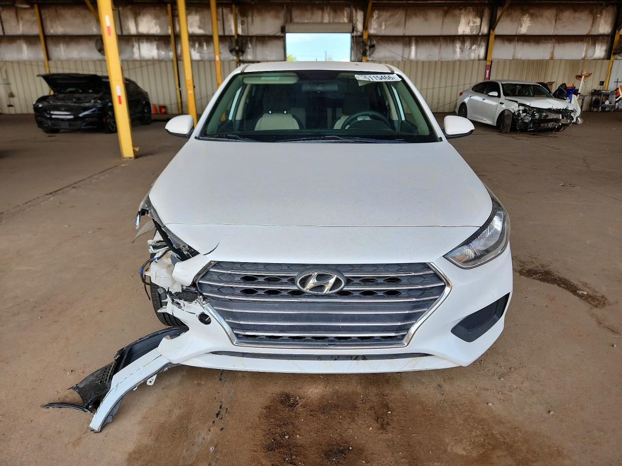 2022 Hyundai Accent Se Белый vin: 3KPC24A64NE158289