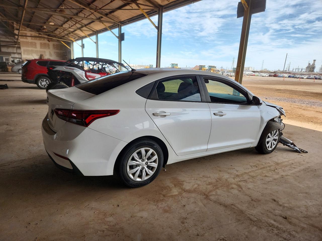2022 Hyundai Accent Se Белый vin: 3KPC24A64NE158289