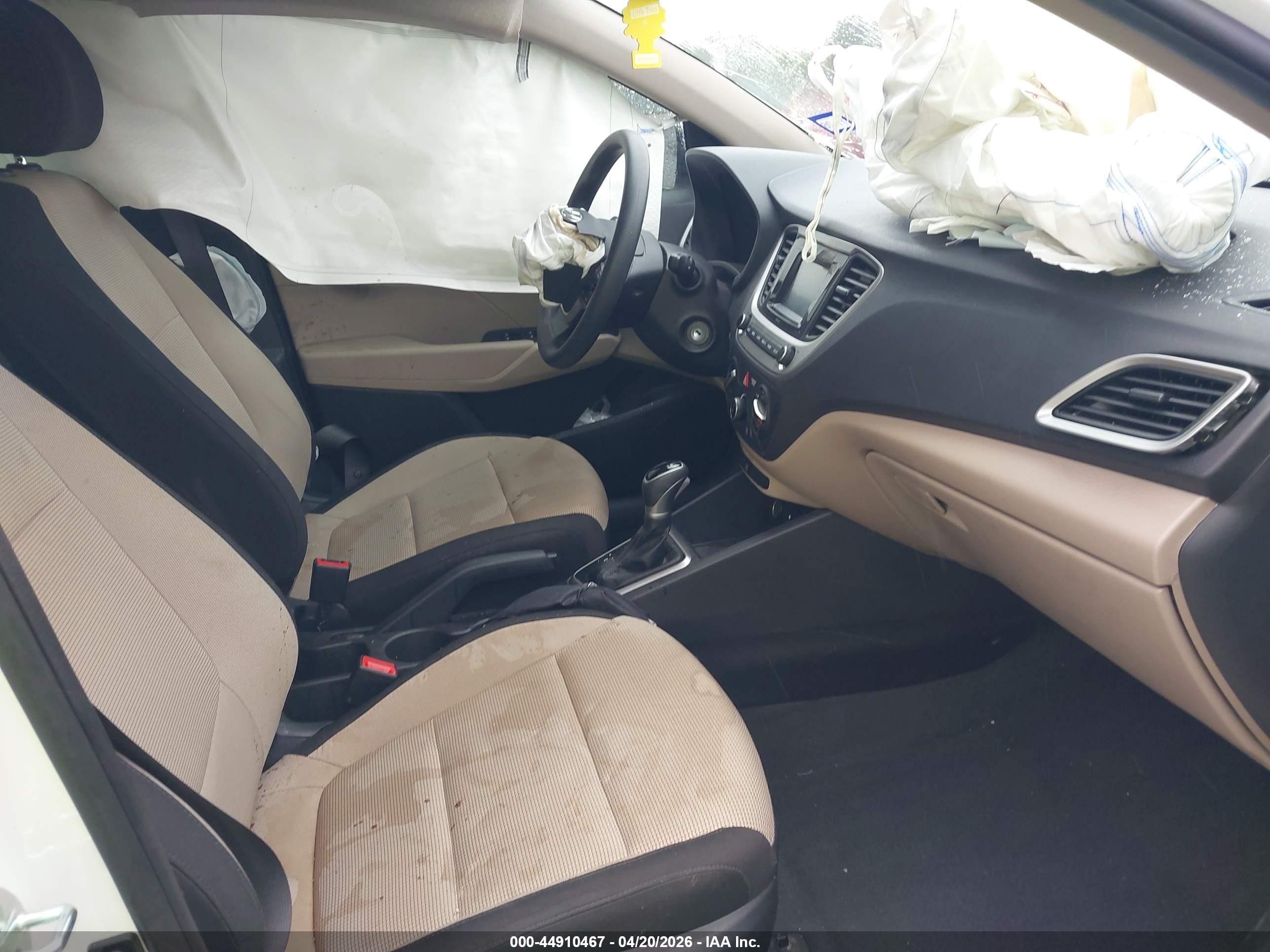 2022 Hyundai Accent Se White vin: 3KPC24A65NE178583