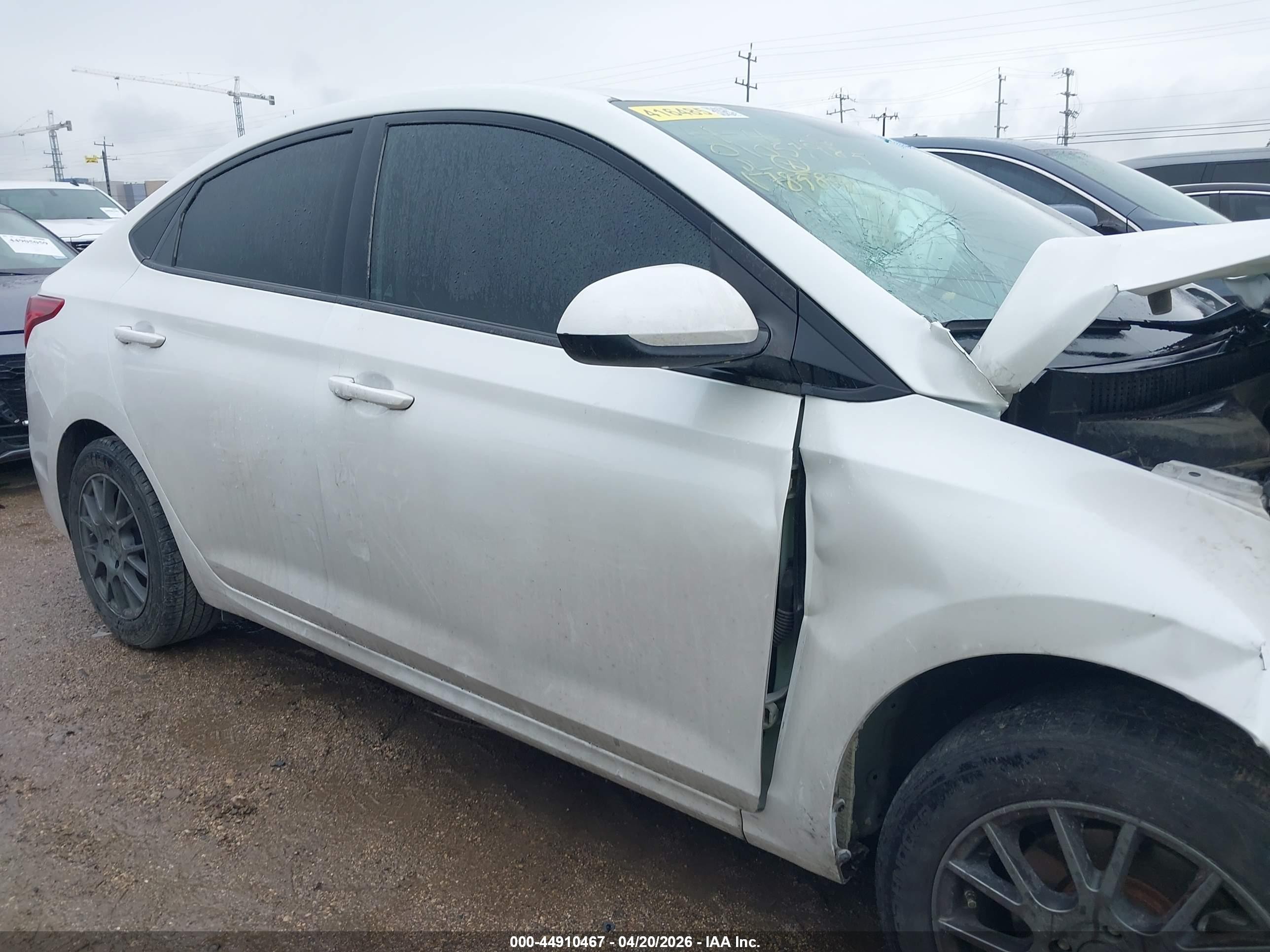 2022 Hyundai Accent Se White vin: 3KPC24A65NE178583