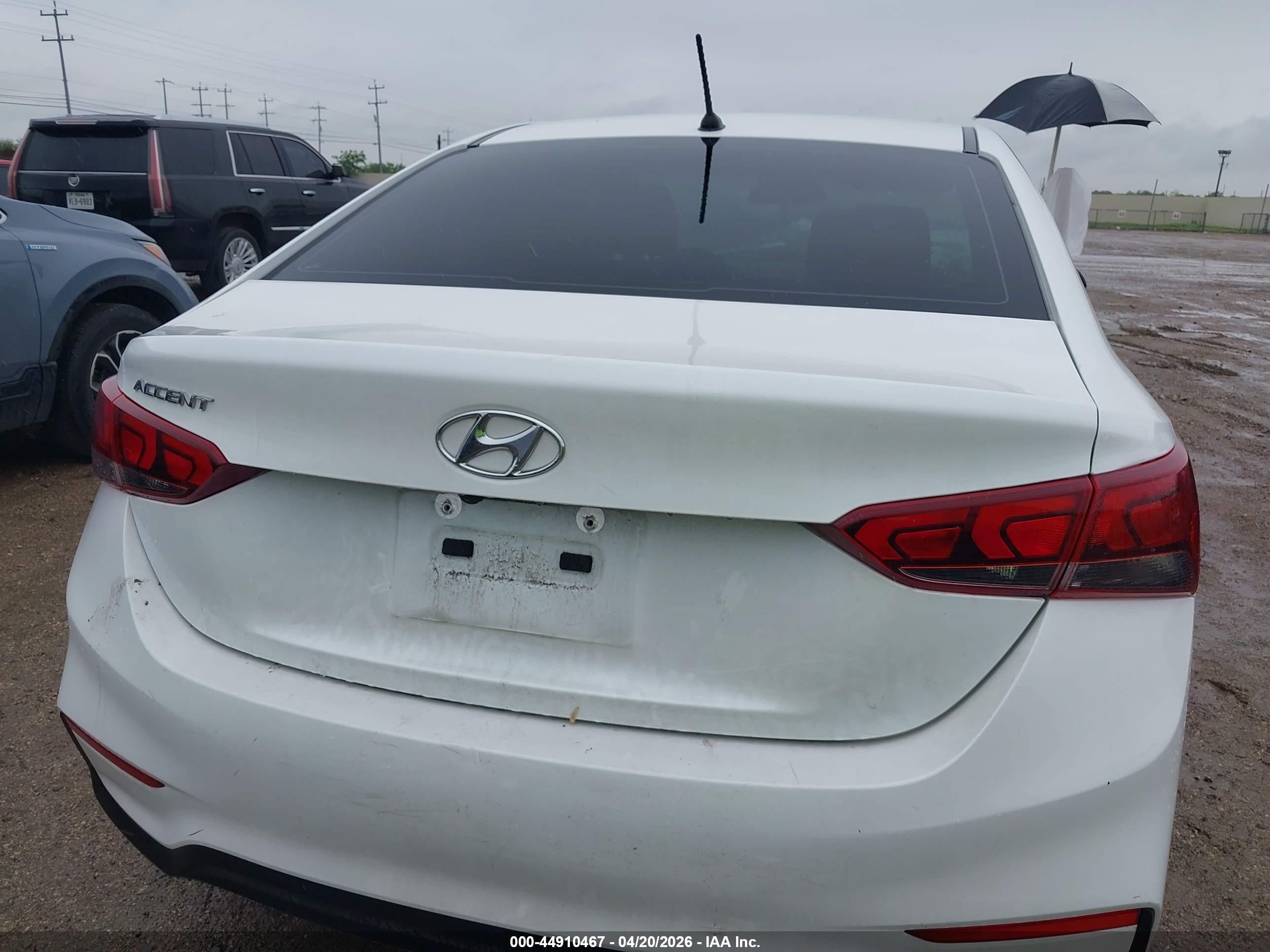2022 Hyundai Accent Se White vin: 3KPC24A65NE178583